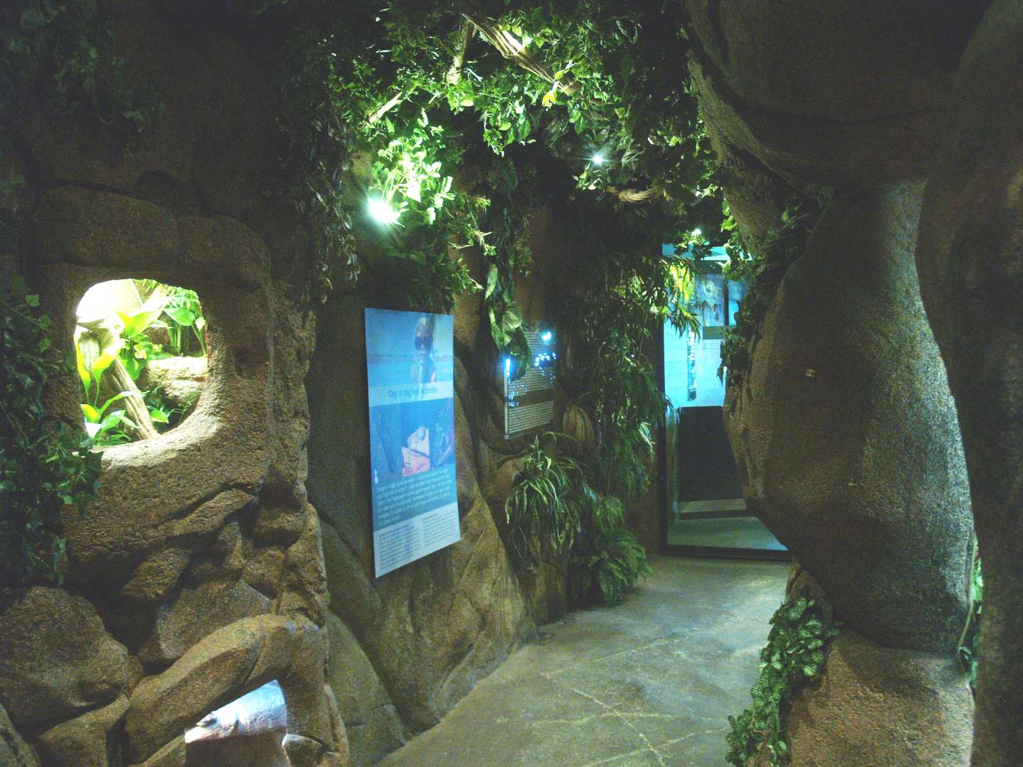 View of a typical visitor corridor, 2014-02-16