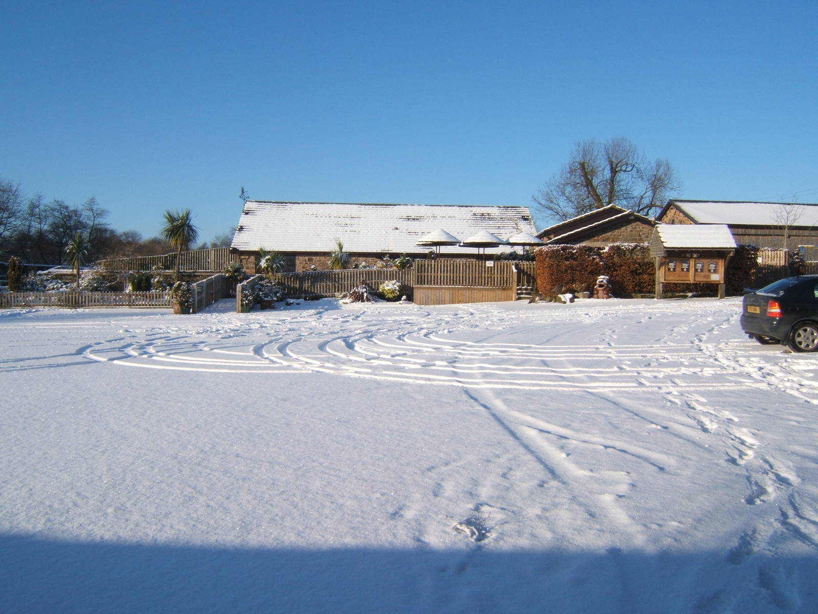 View of a very white Blackbrook entrance