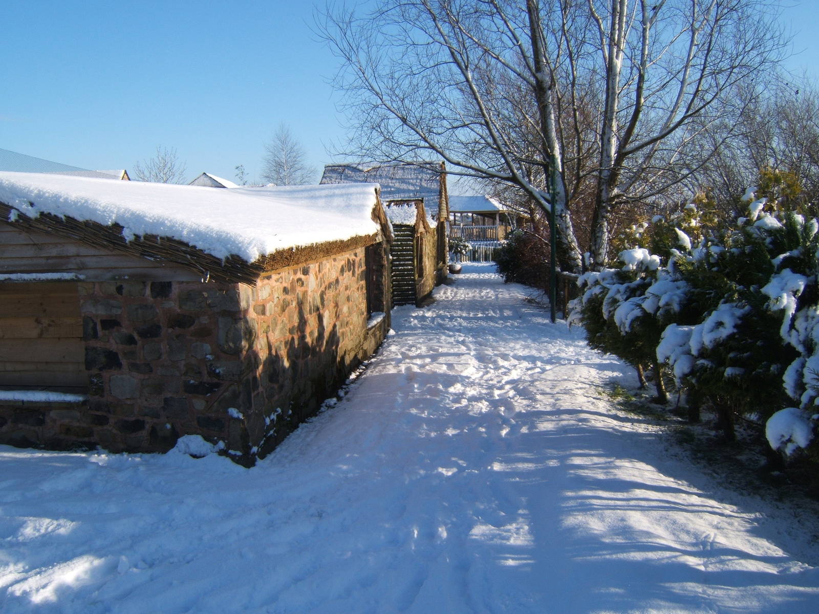 View of a very white Blackbrook