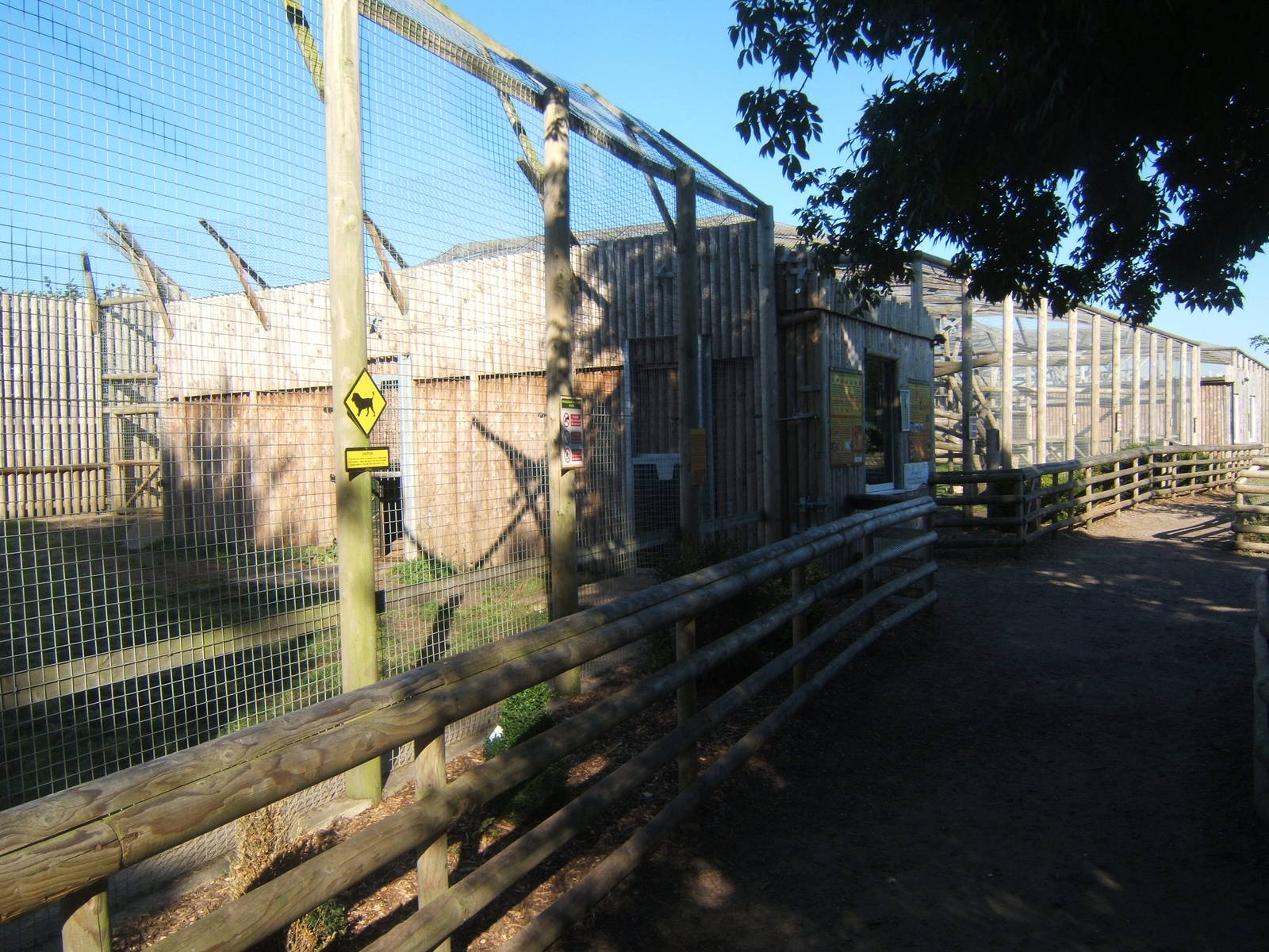 View of Big Cat enclosures