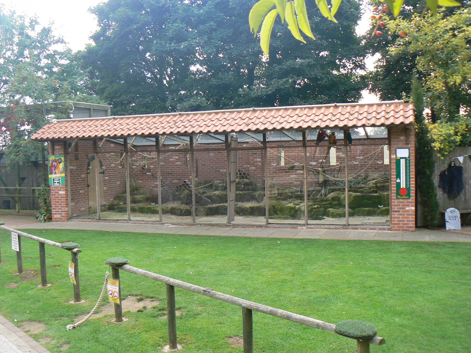 View Of Bird Show Arena and Parrot Aviary