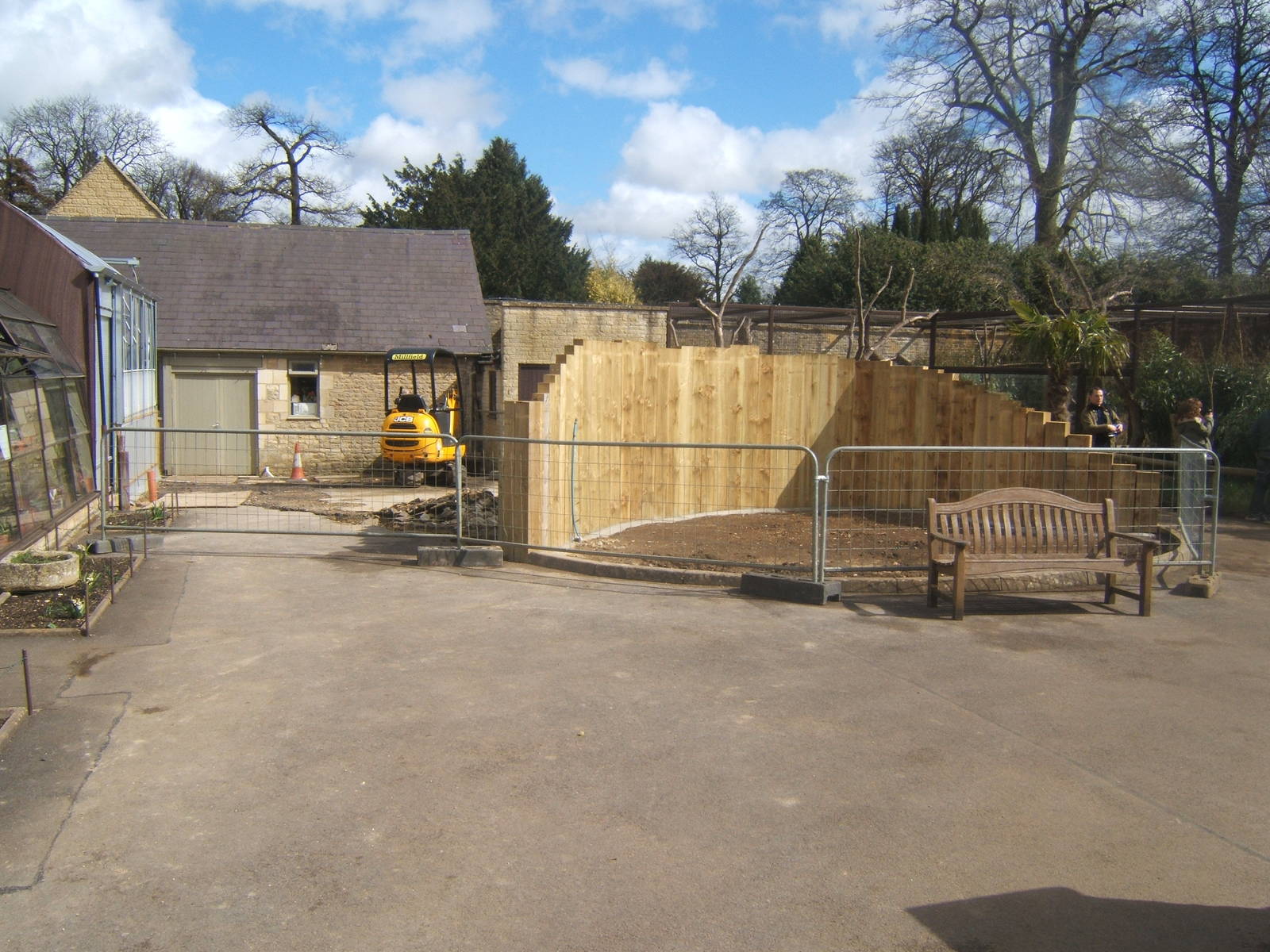 View of building work