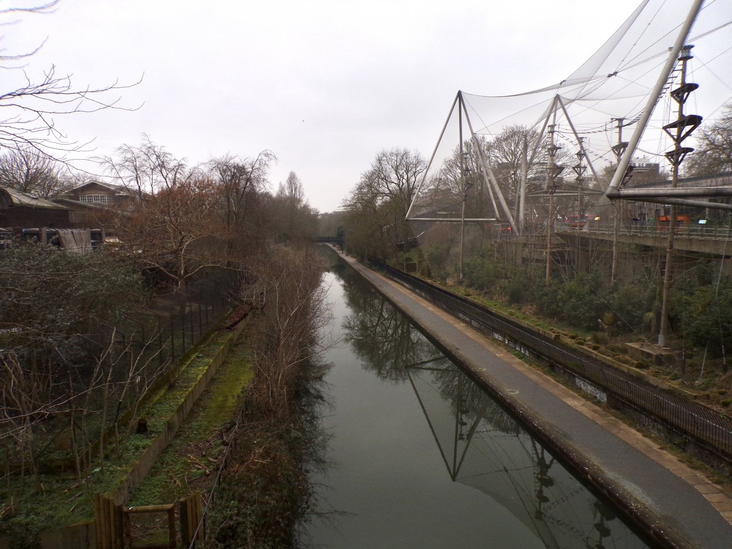 View of canal going through zoo 11.2.25