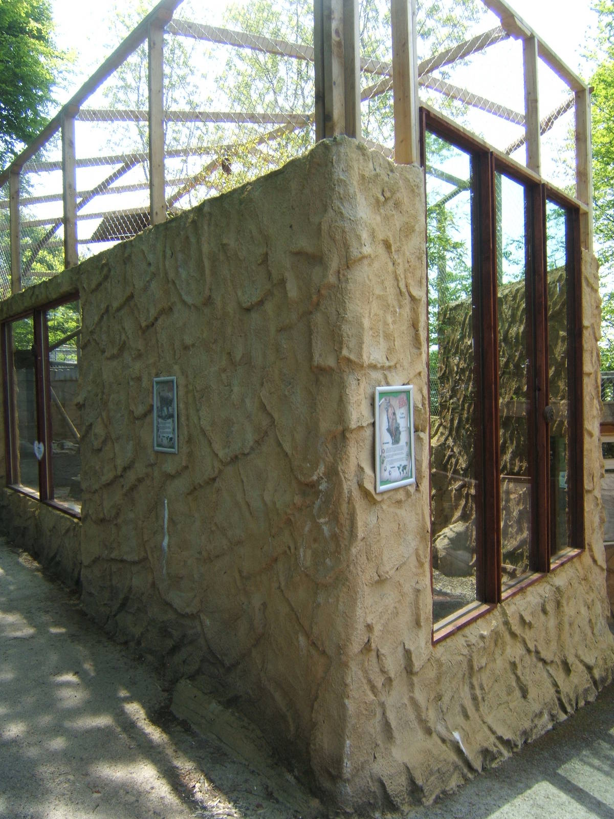 View of Carpathian Lynx encolsure