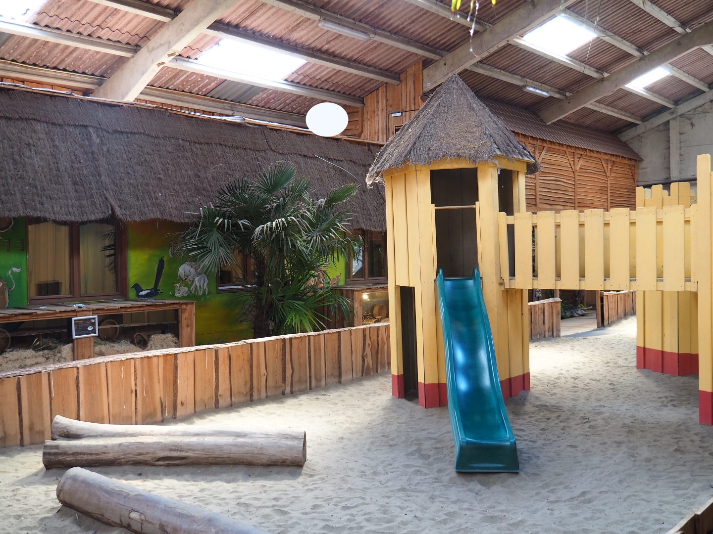 View of central barn interior