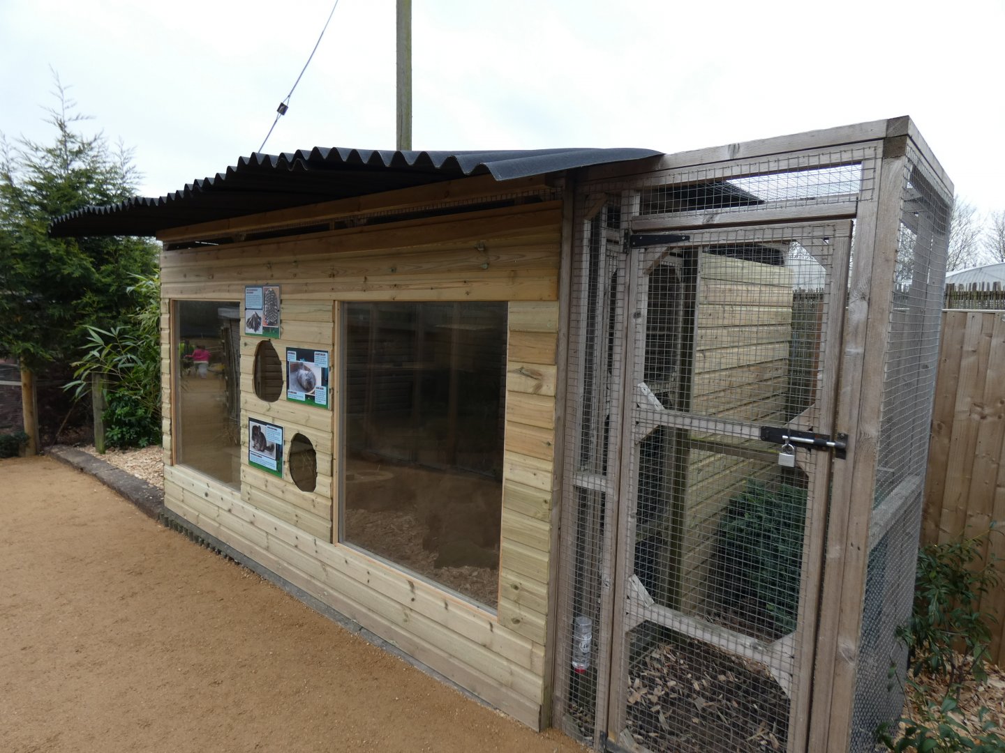 View of Chinchilla enclosure