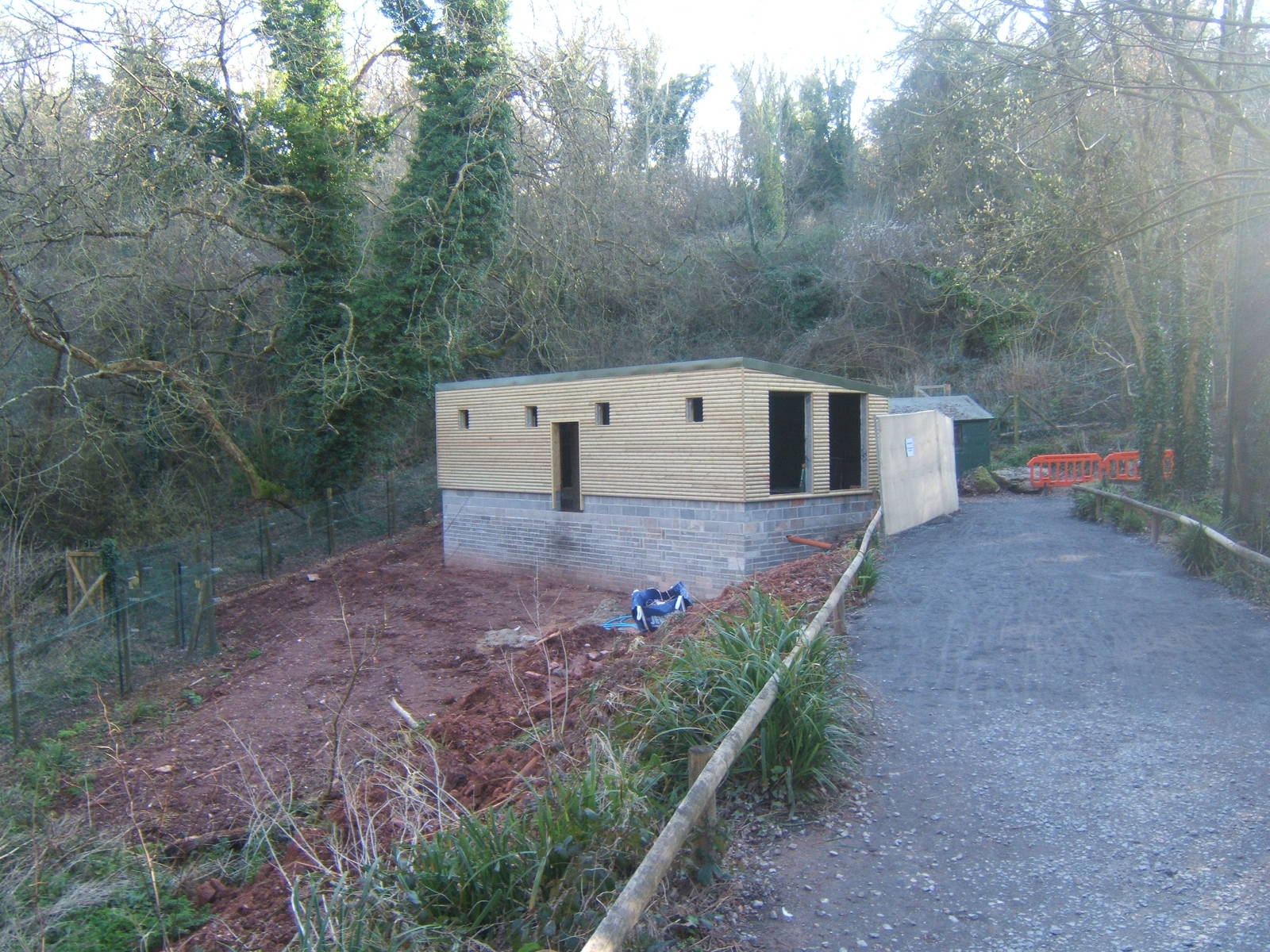 View of construction of new Lemur House