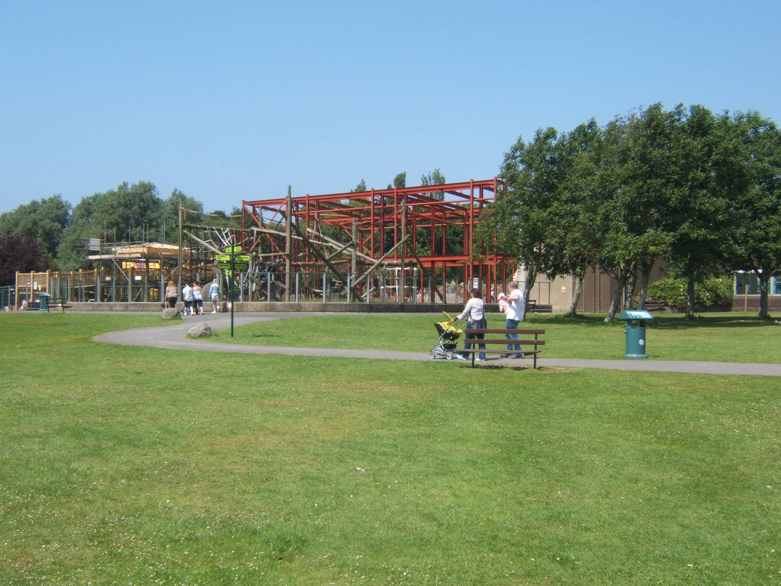 View of construction of new Orang House