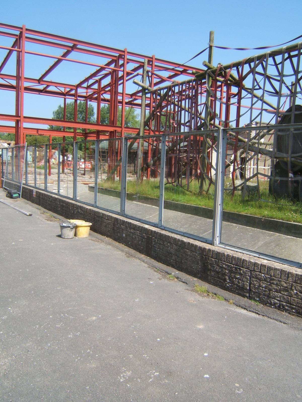 View of construction of new Orang House