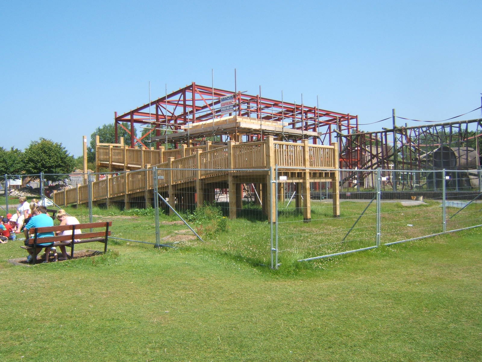 View of construction of new Orang House