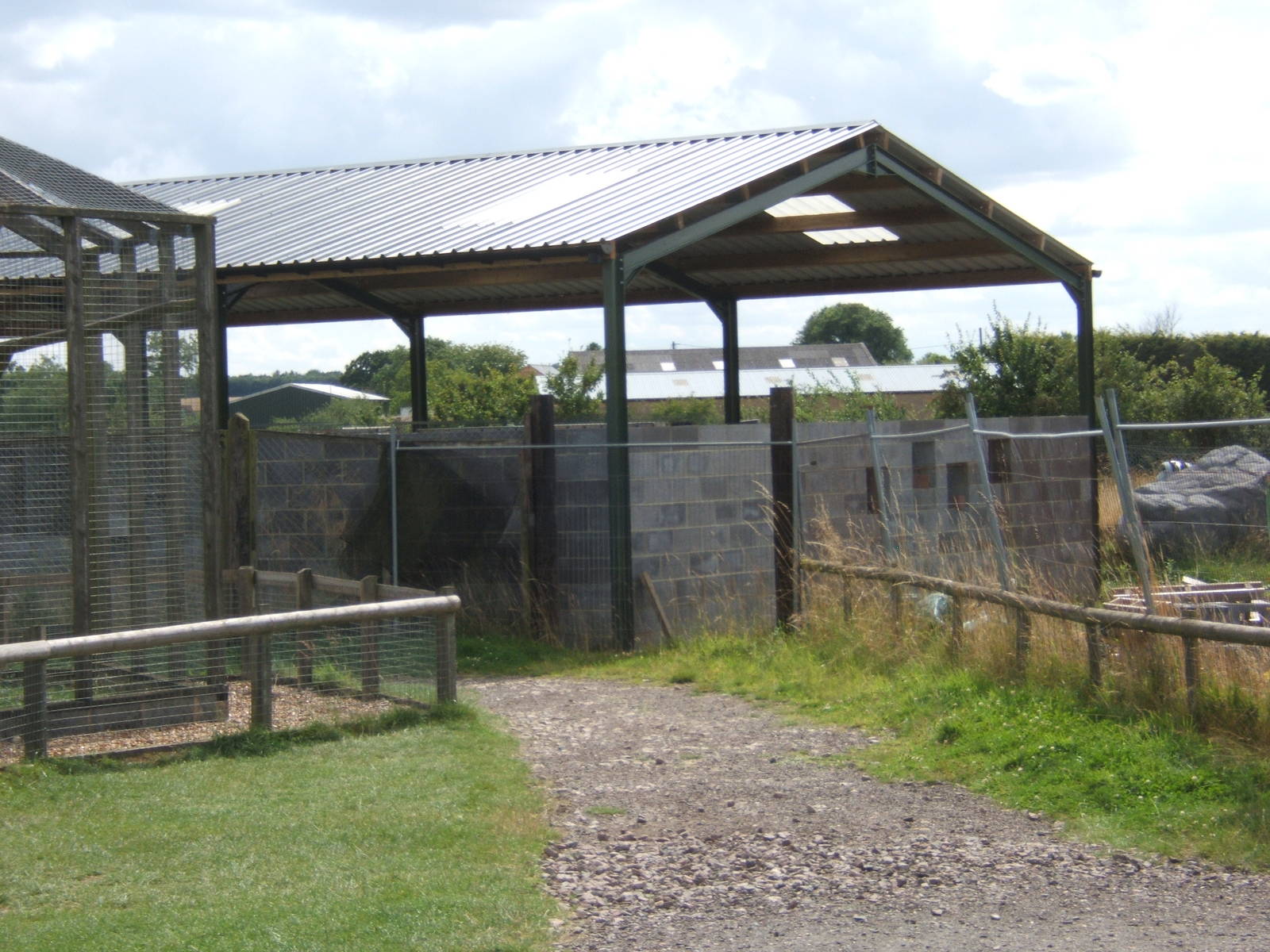 View of construction of the new nocturnal enclosure