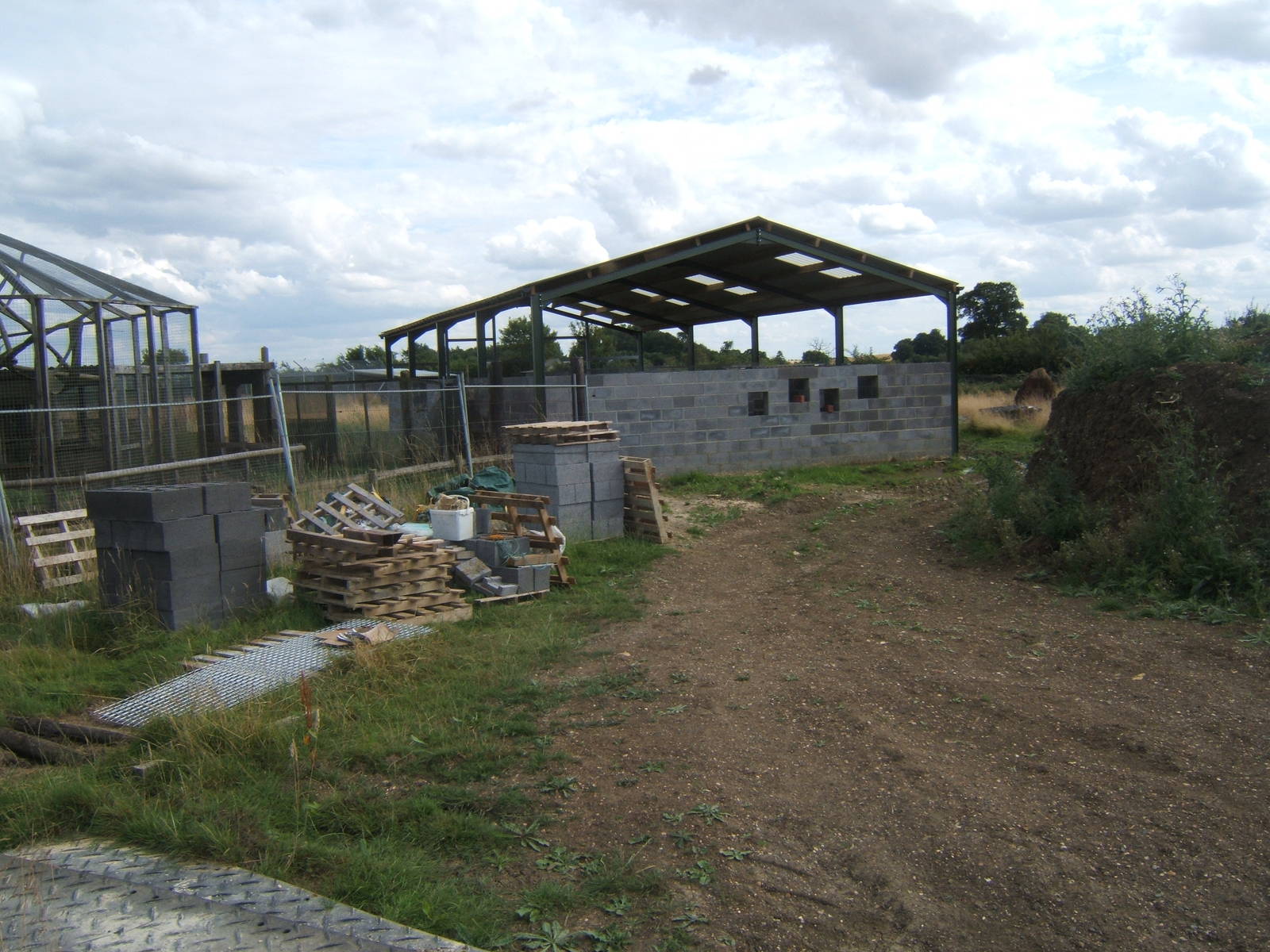 View of construction work of new nocturnal house