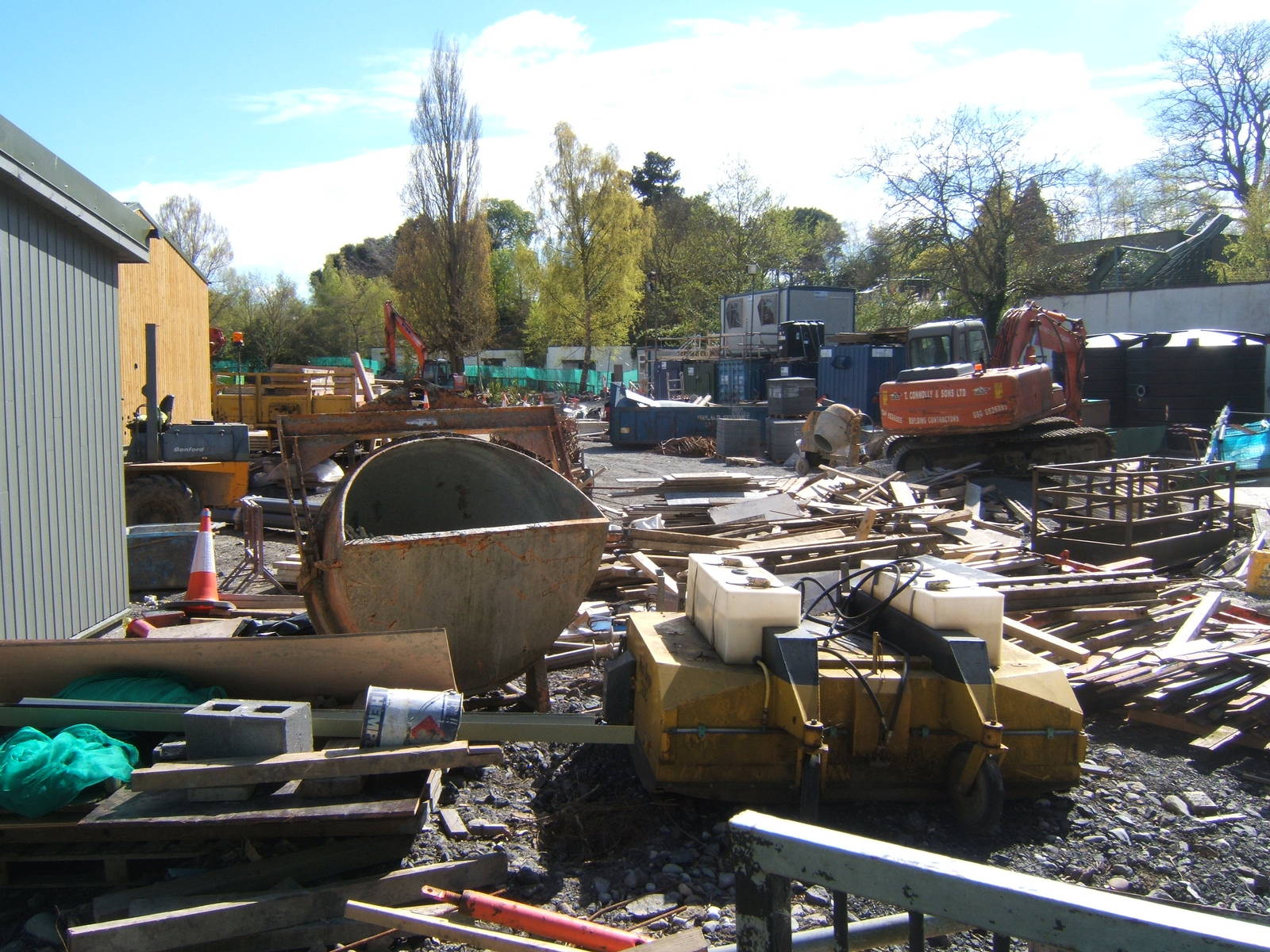 View of construction work of new Sealion enclosure