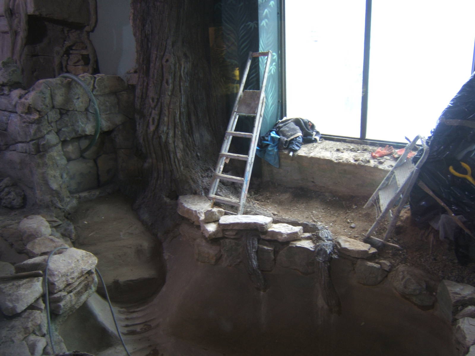 View of Crocodile enclosure re-furb