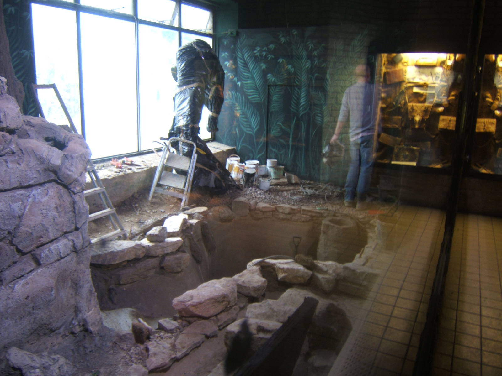 View of Crocodile enclosure re-furb