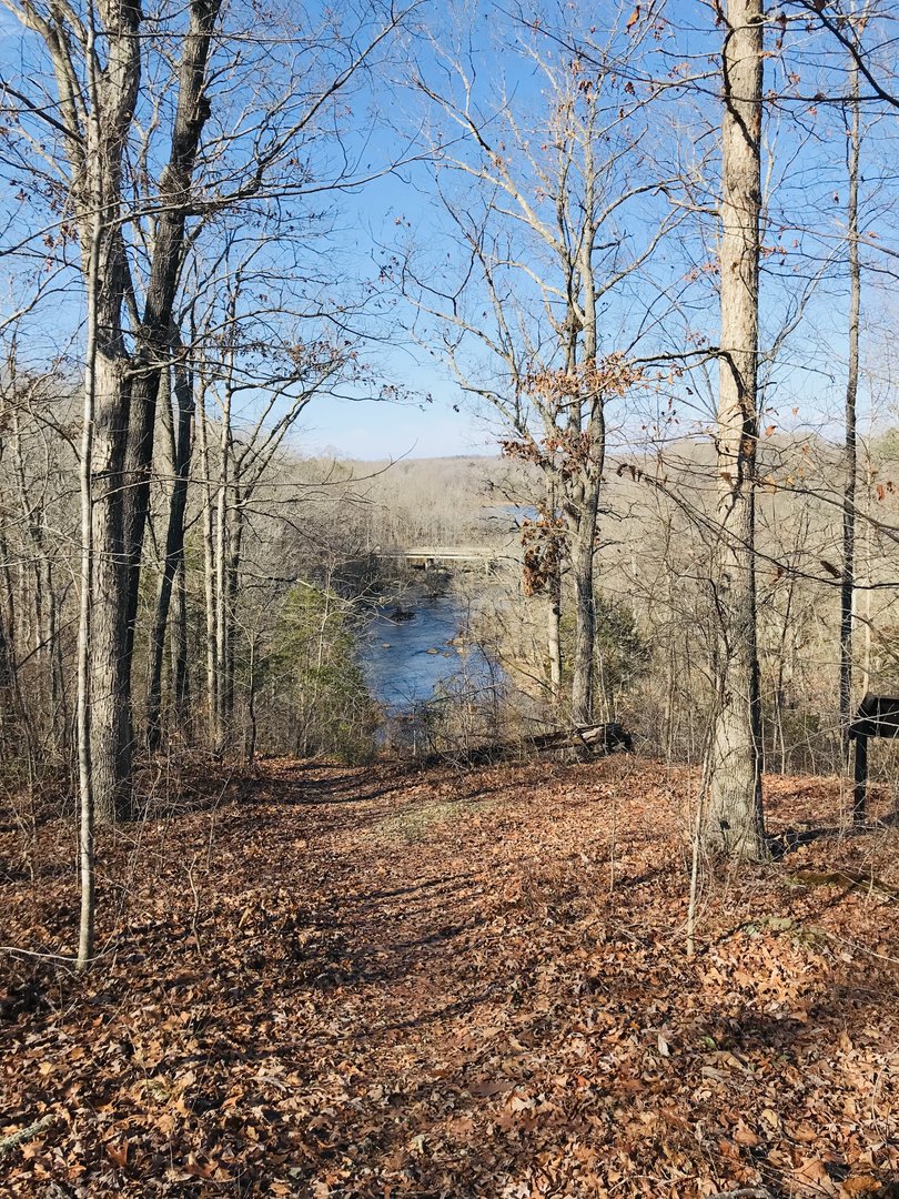 View of Deep River from top of Riverside Park