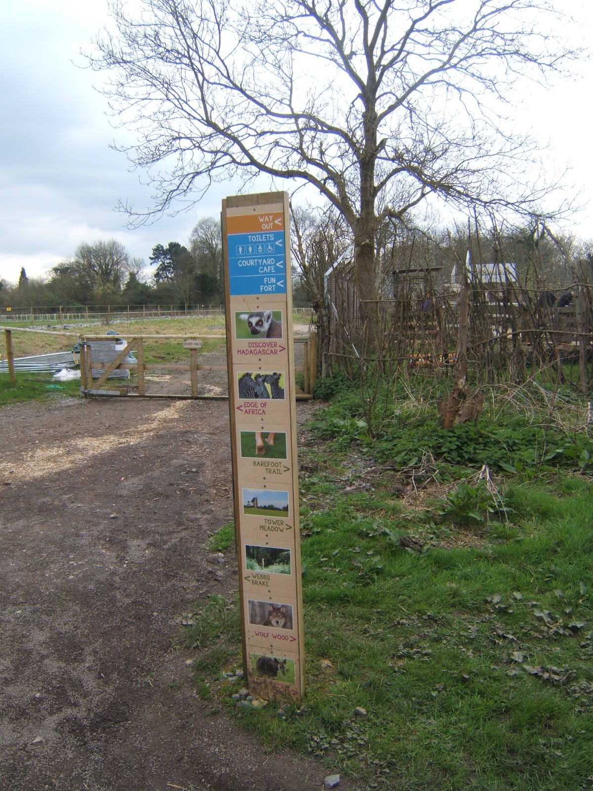 View of direction signage