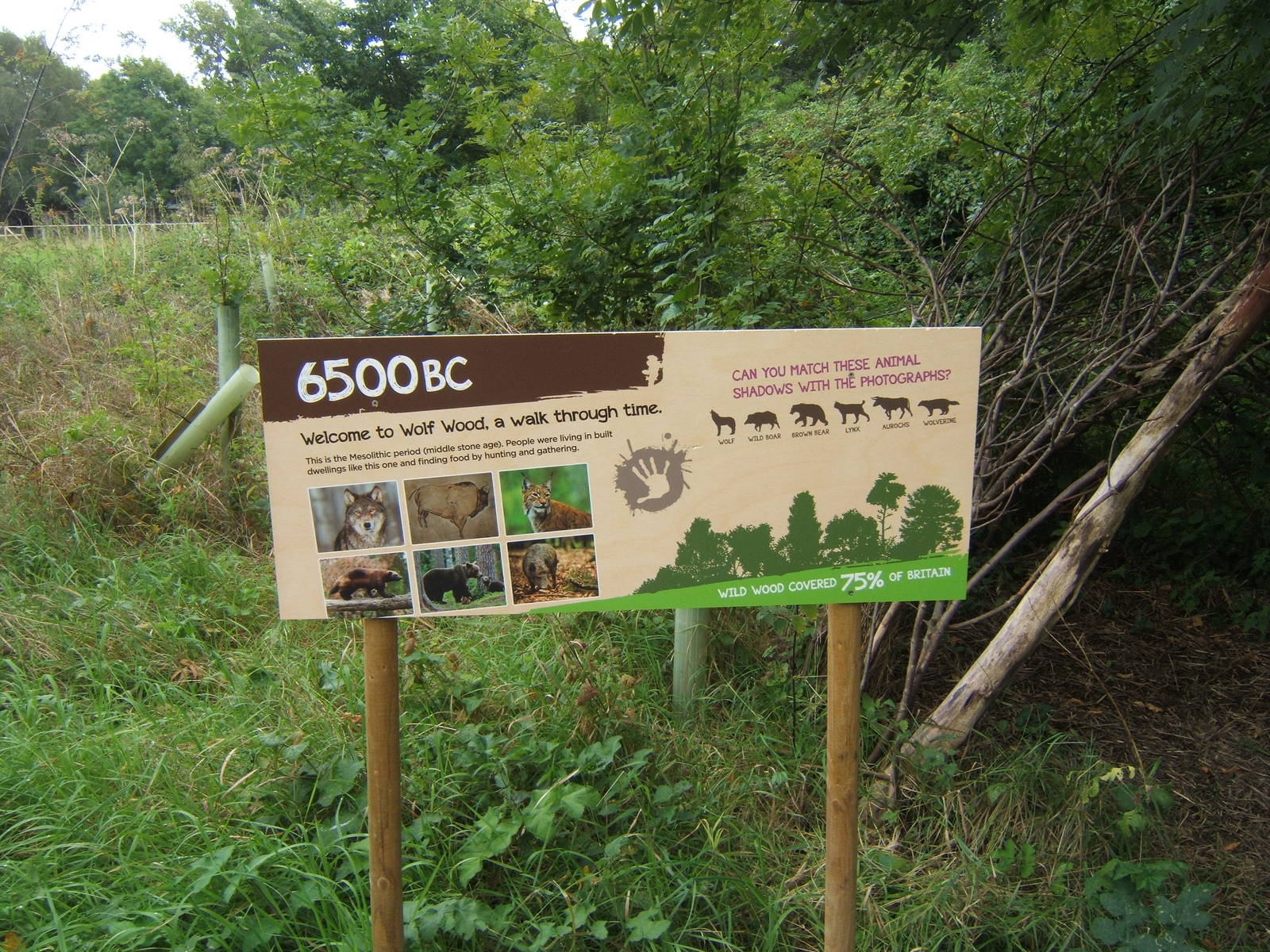 View of education signage