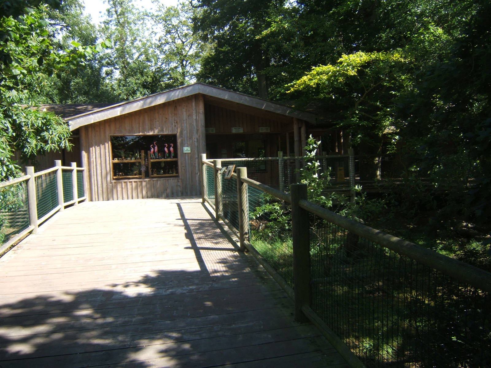 View of entrance building and shop