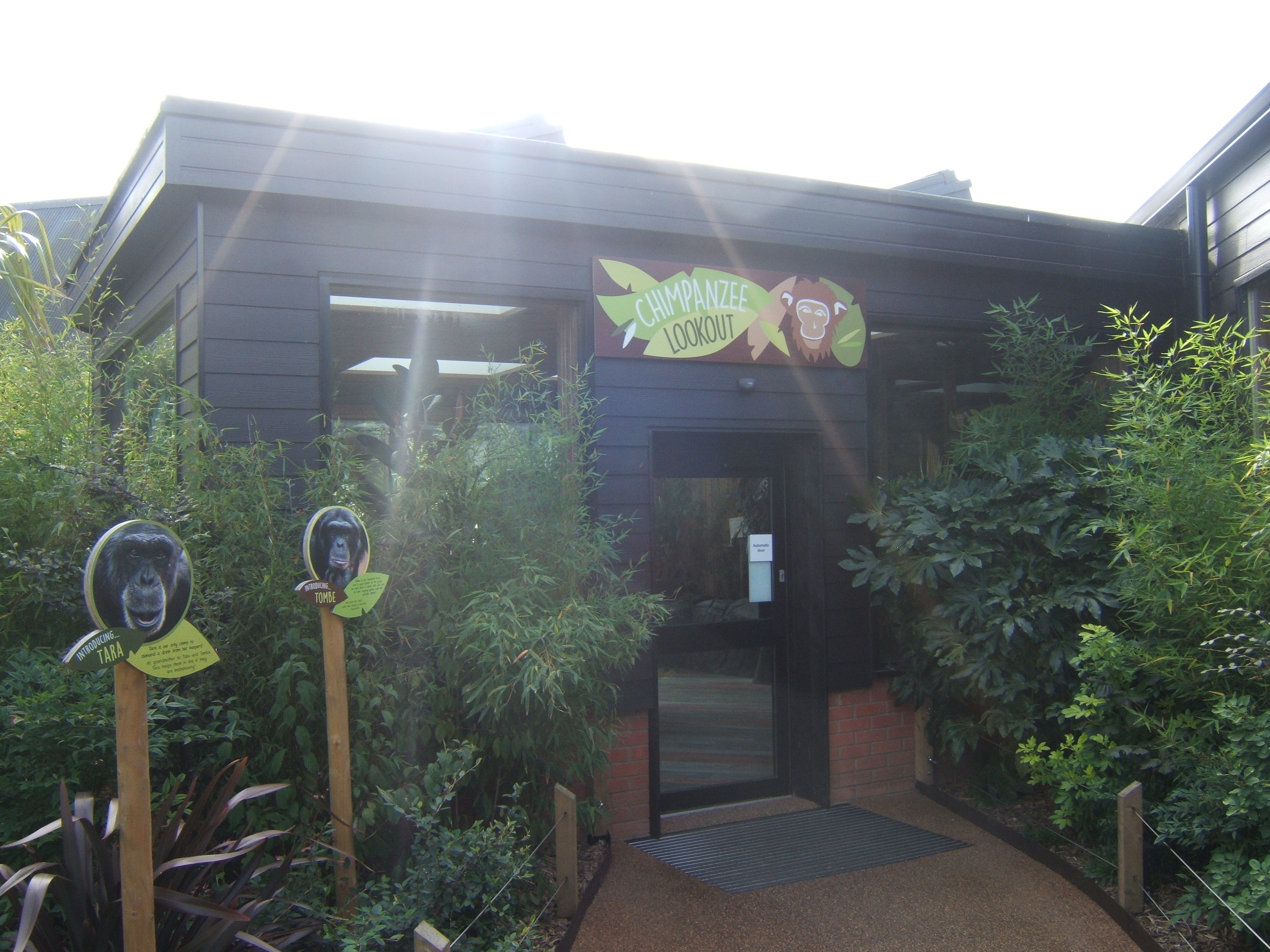 View of entrance to Chimp House