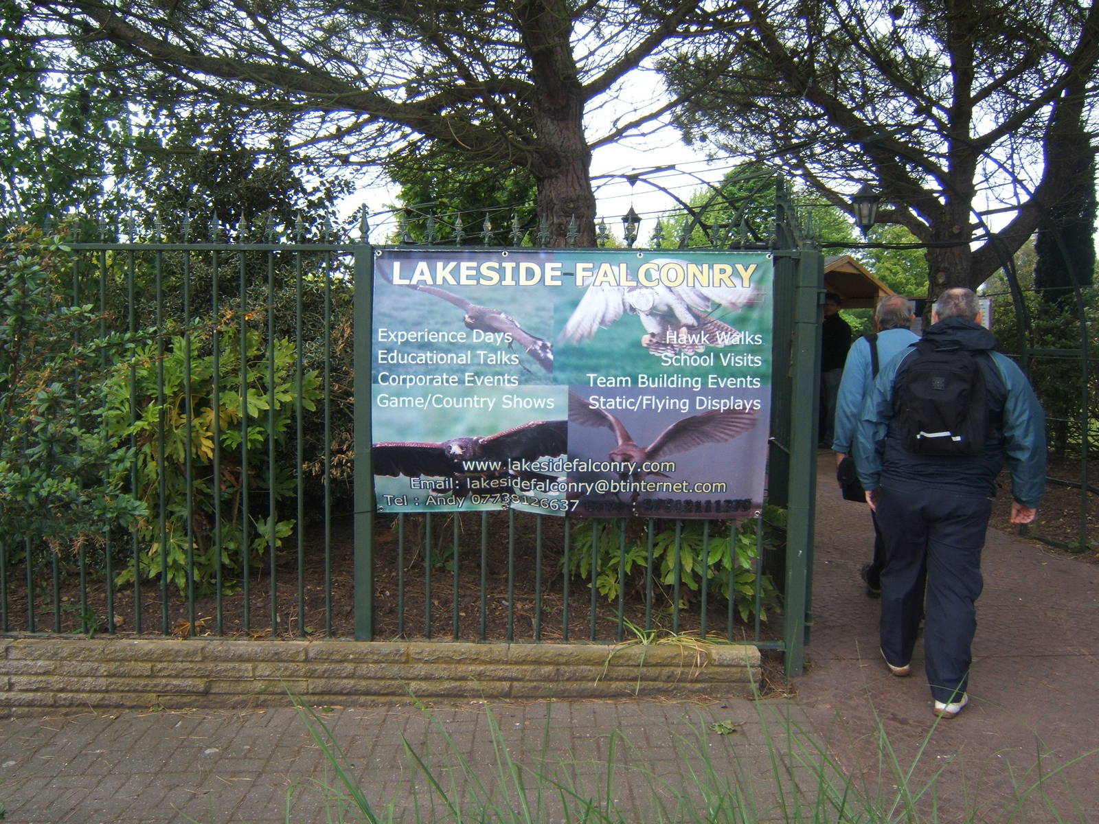 View of Entrance to Lakeside Bird of Prey Centre.