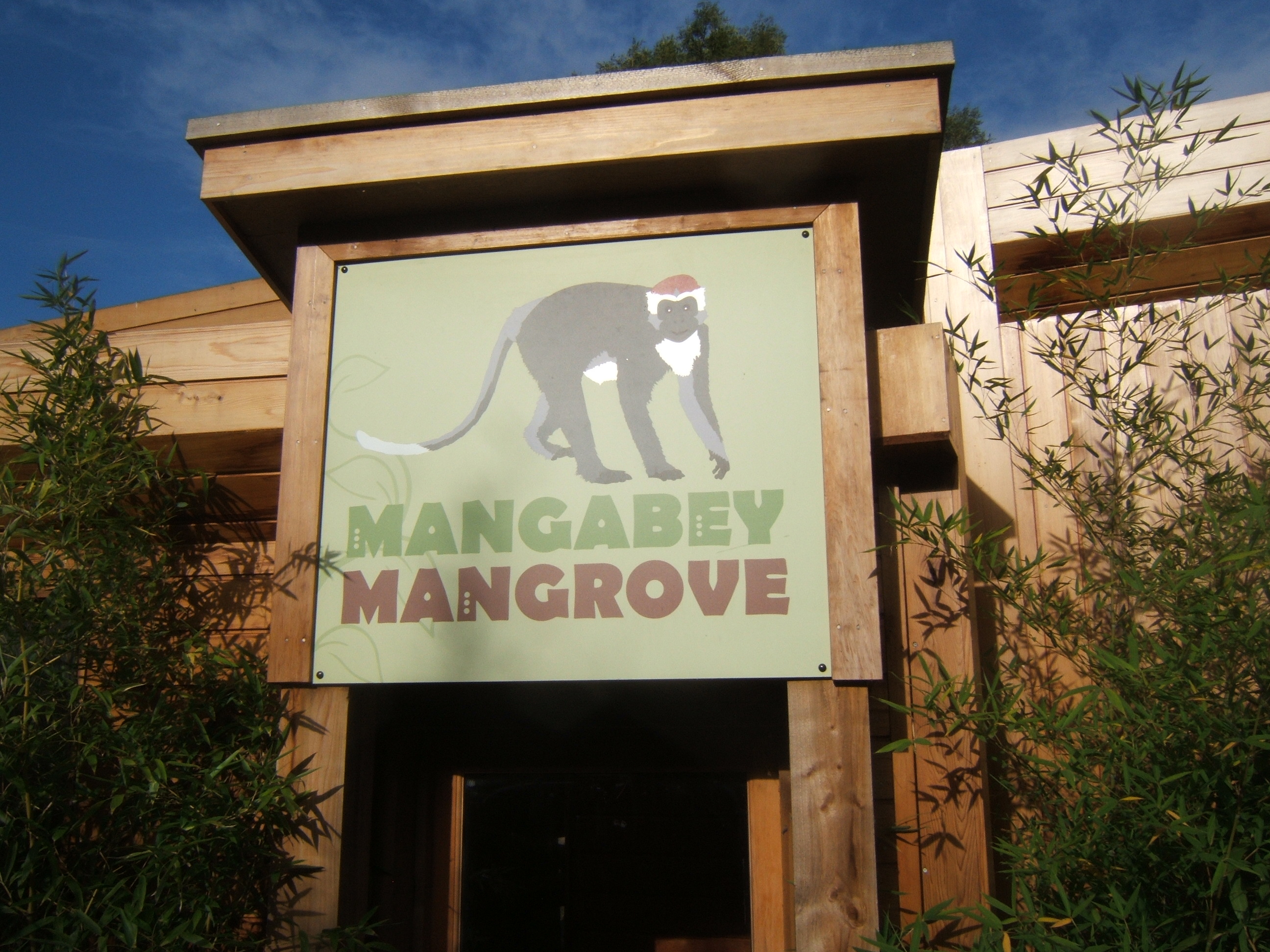 View of exhibit signage