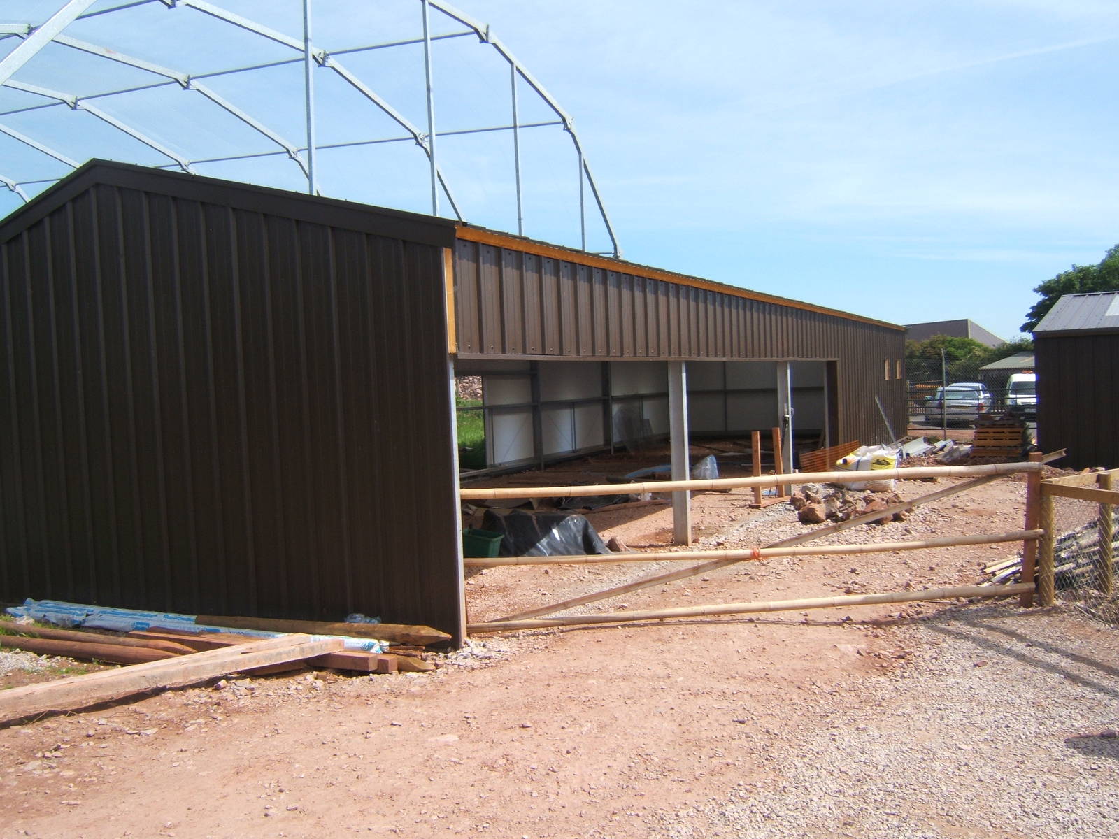View of House for South American Aviary under construction