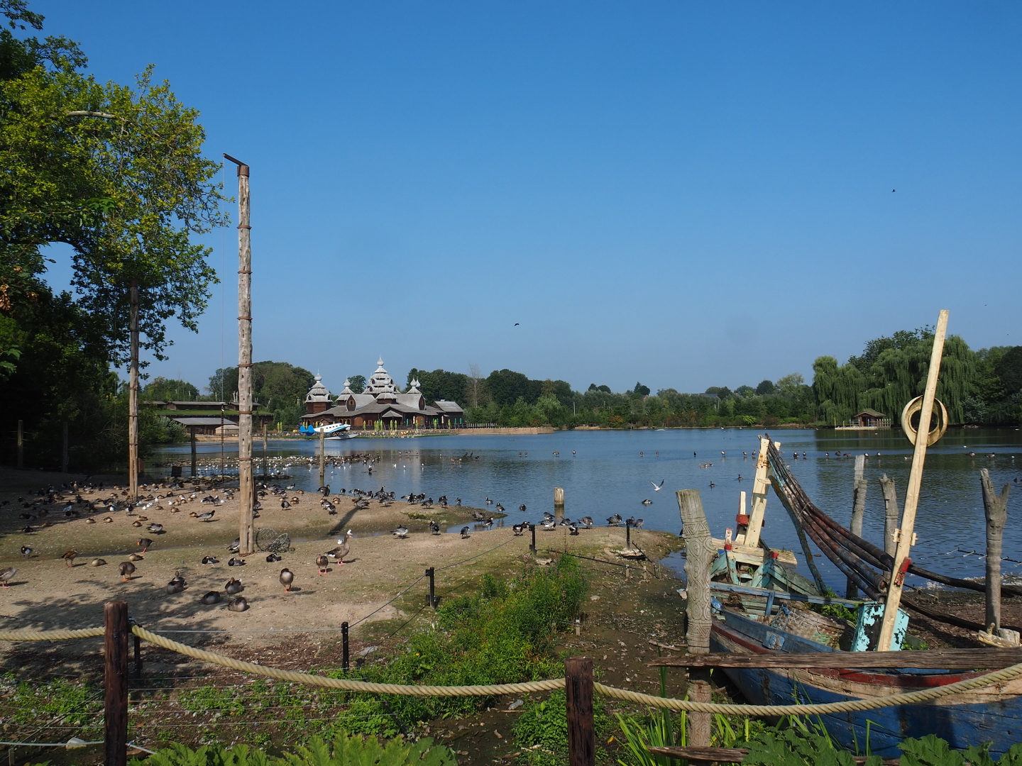 View of lake and beach area, 2021-09-02