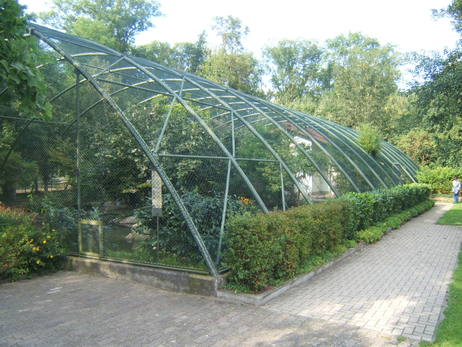 View of large mixed Aviary