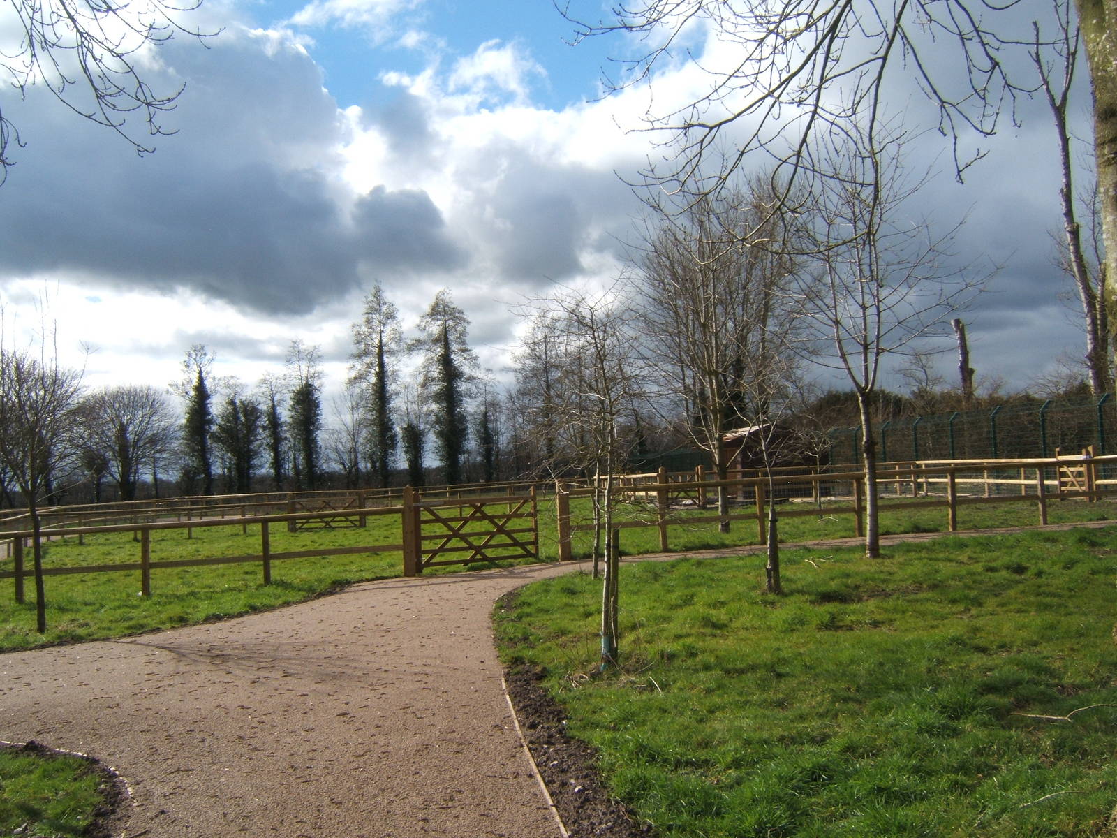 View of latest construction work on the extentsion