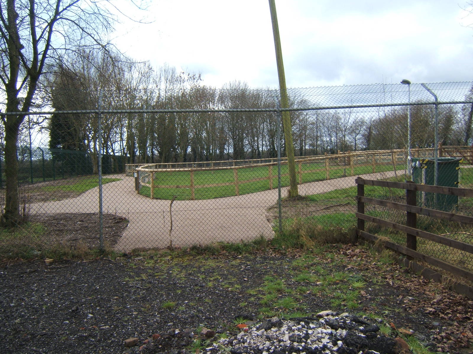 View of latest construction work on the extentsion