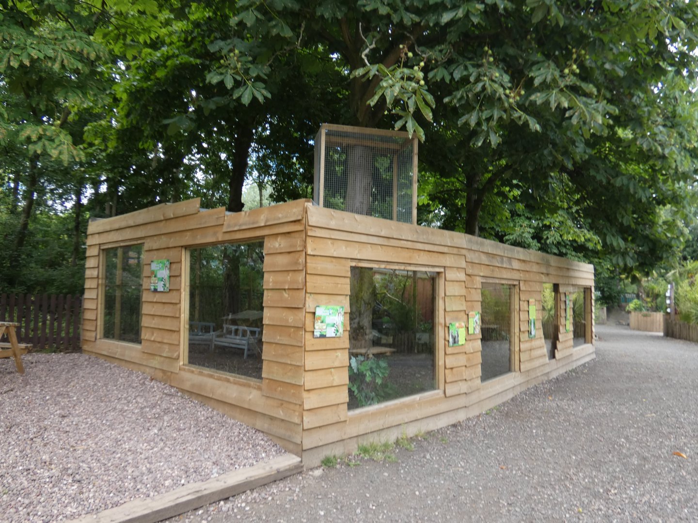 View of lemur enclosure