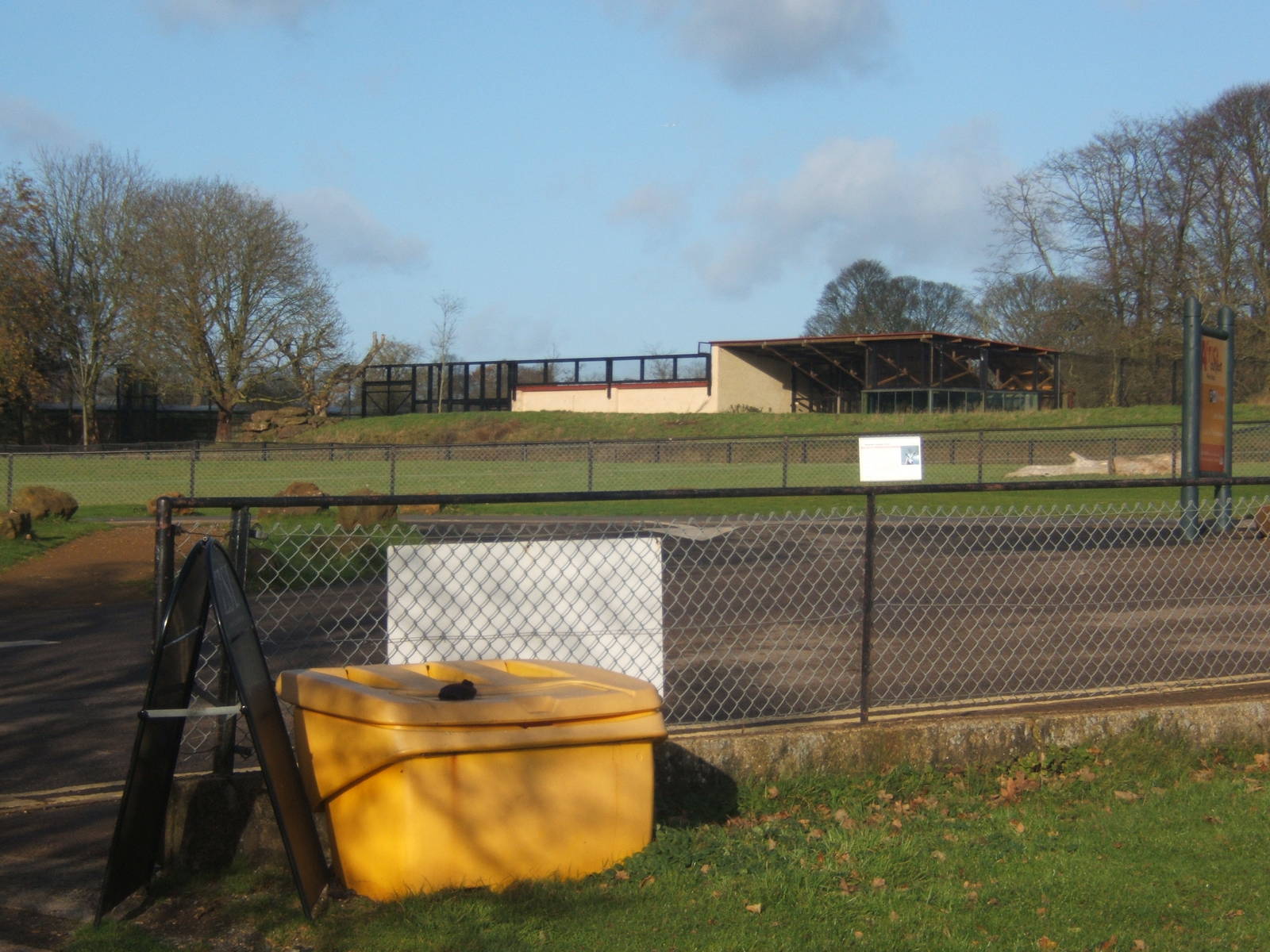 View of Lion enclosure form the Hippo car park