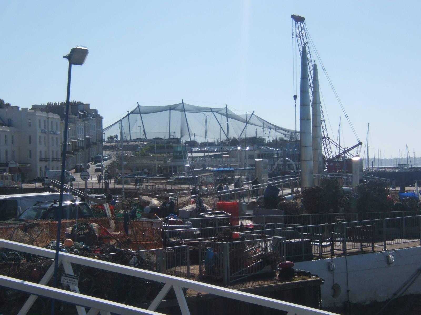 View of Living Coasts across the harbour