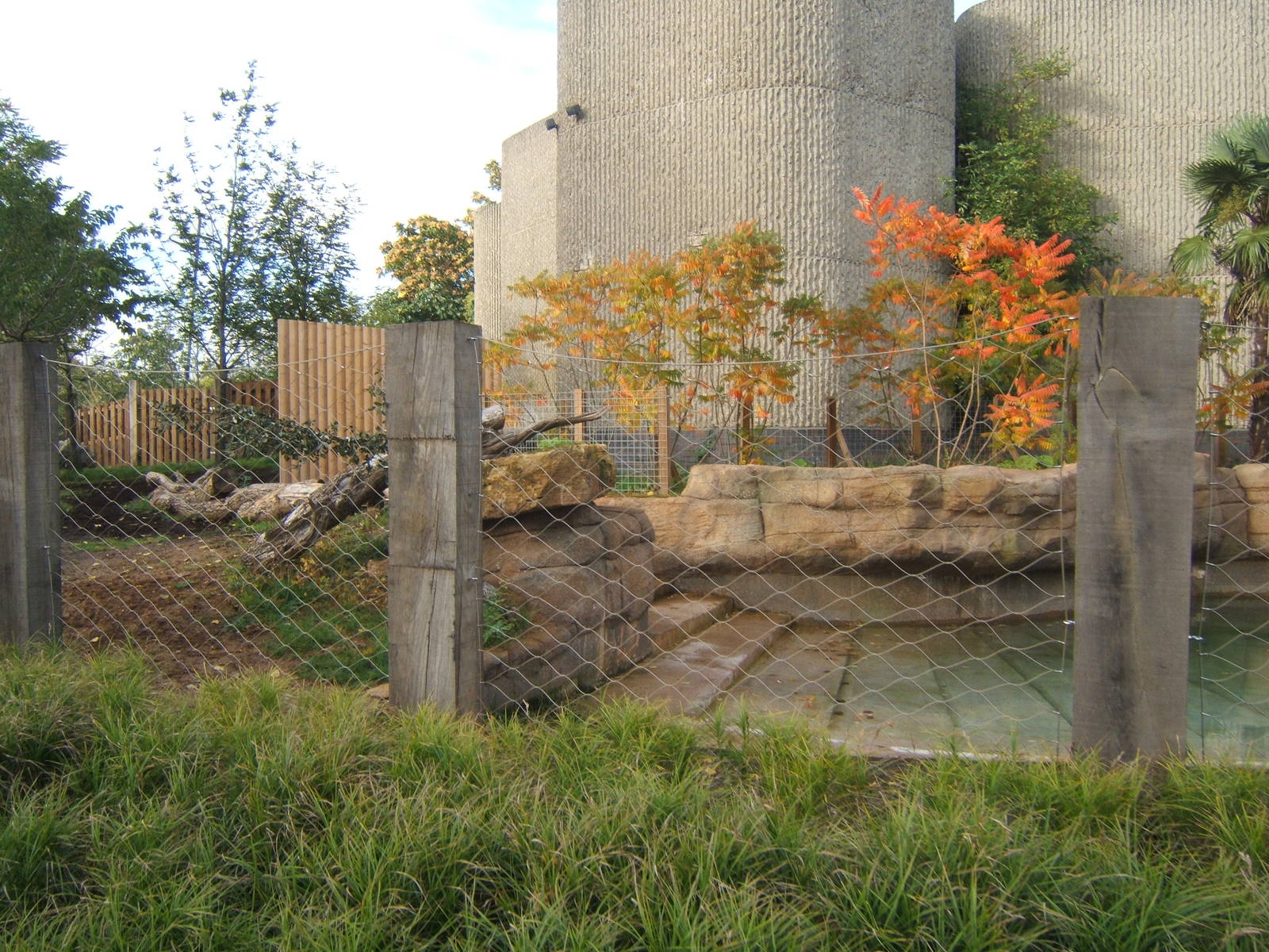 View of Malayan Tapir enclosure