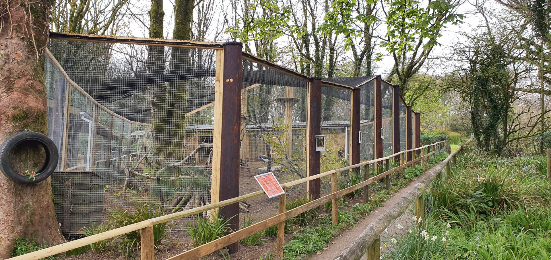 View of new african aviary