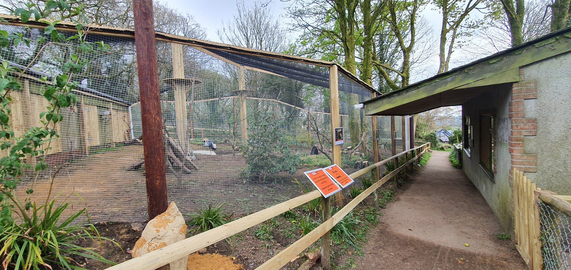 View of new african aviary