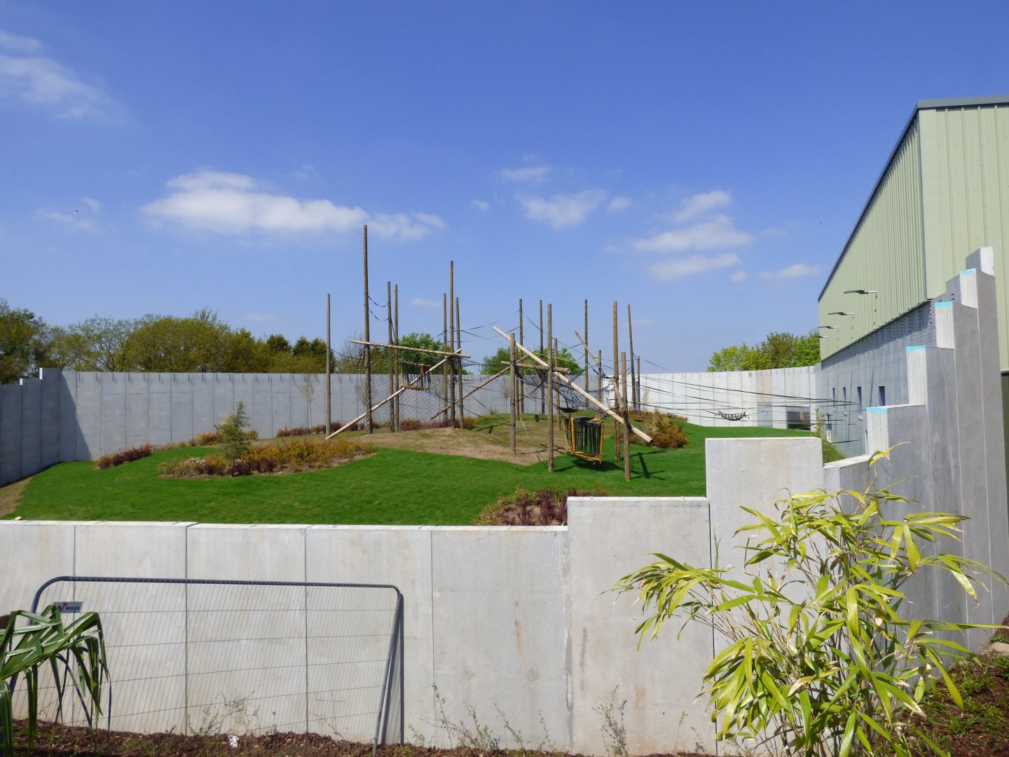View of new Chimp Outdoors as part of Chimp Eden