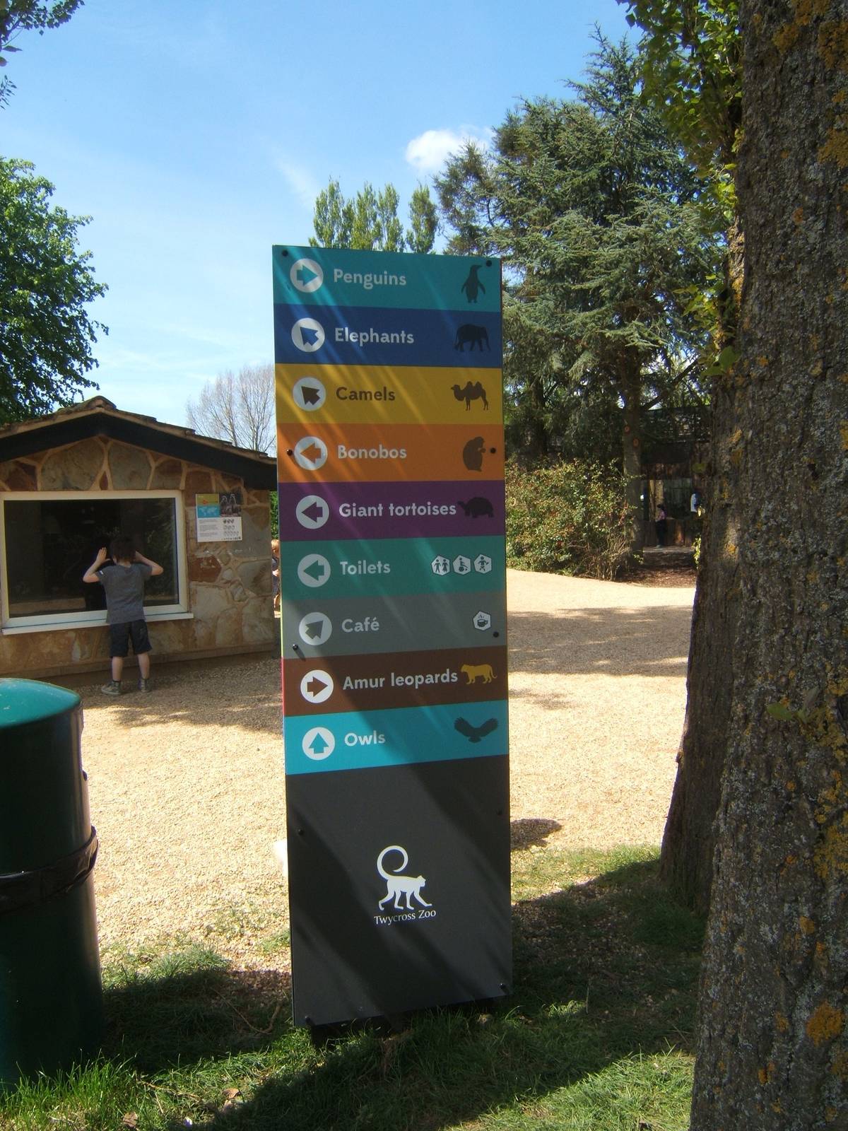 View of new direction signage