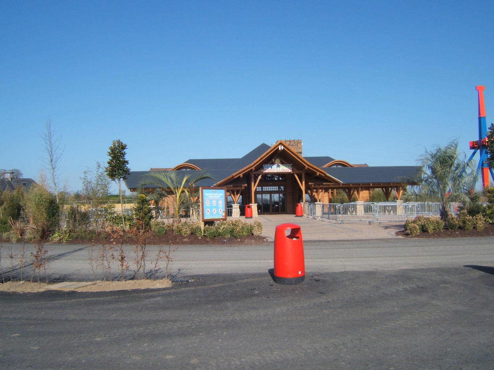 View of new entrance