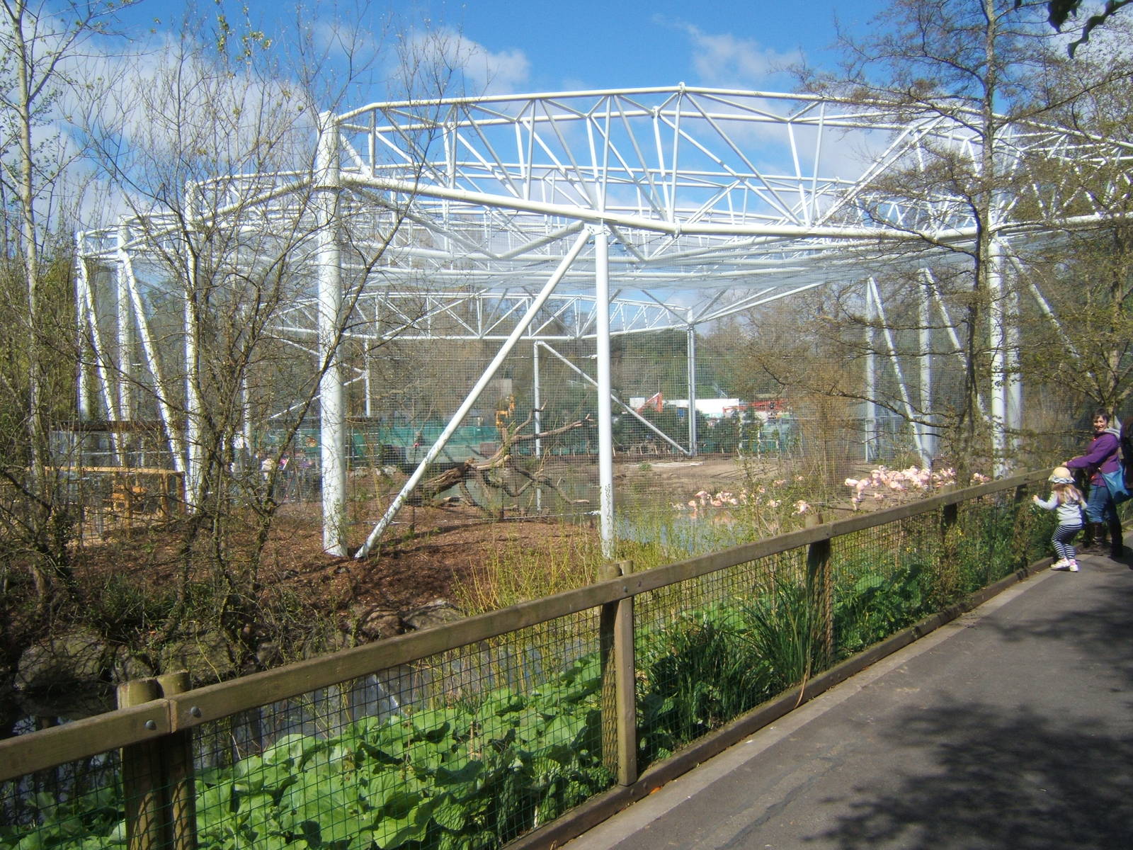 View of new Flamingo Aviary