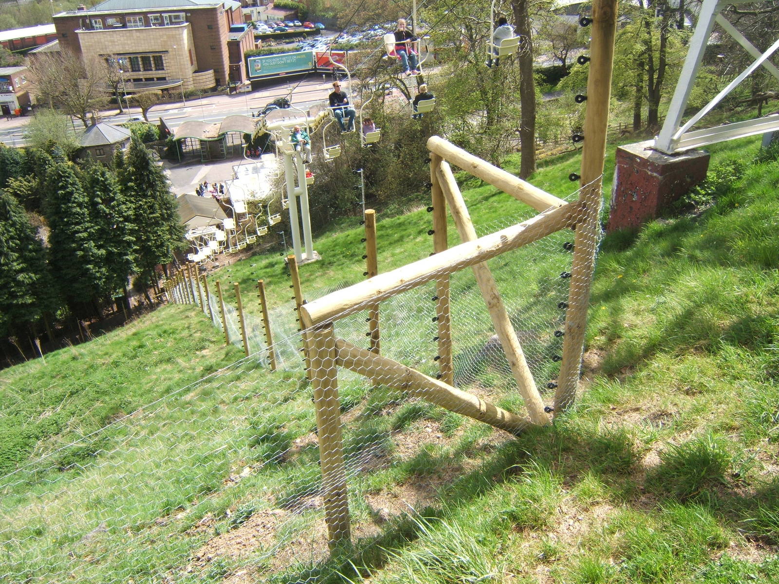 View of new Gelada exhibit under construction