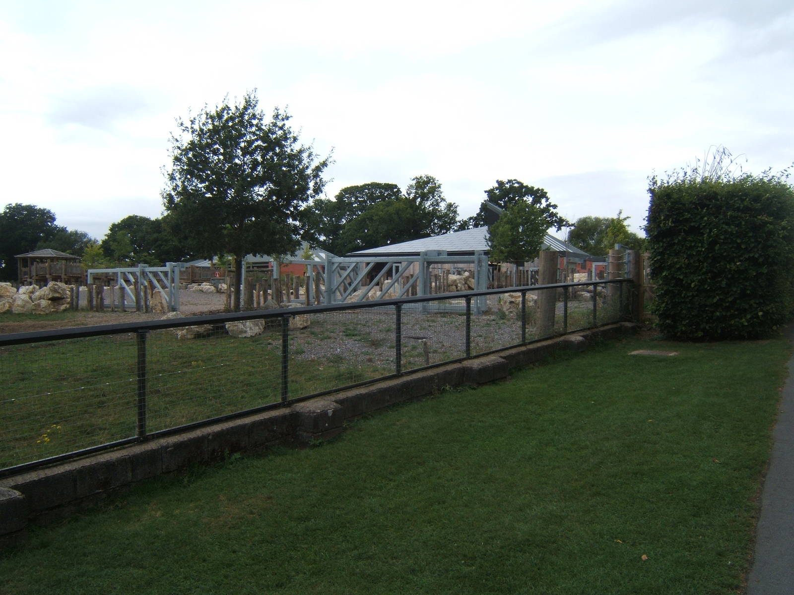 View of new Rhino holding paddock