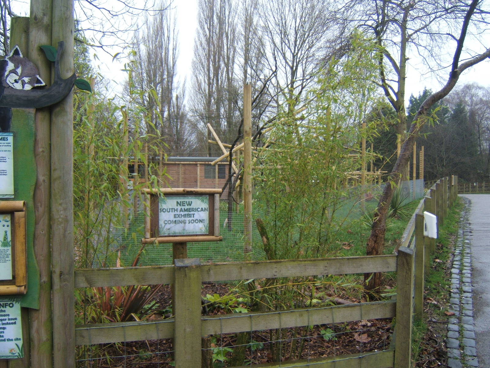 View of new South American primate enclosure