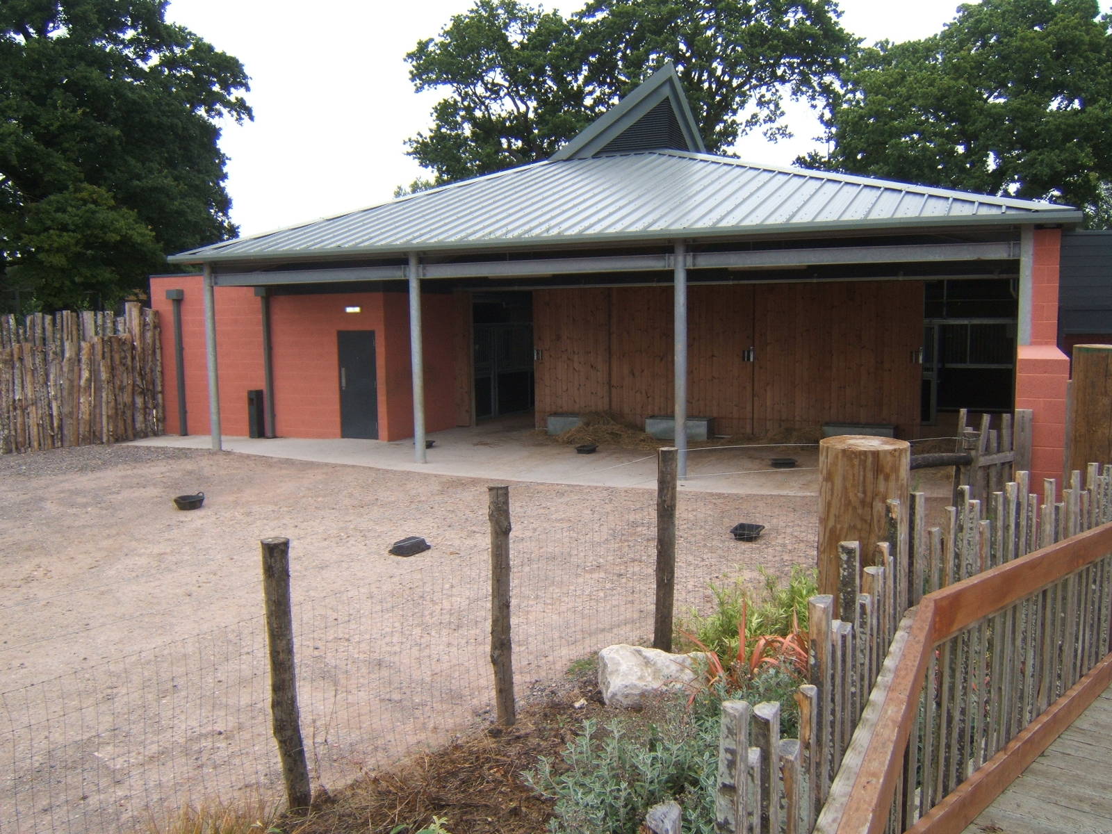 View of new zebra housing