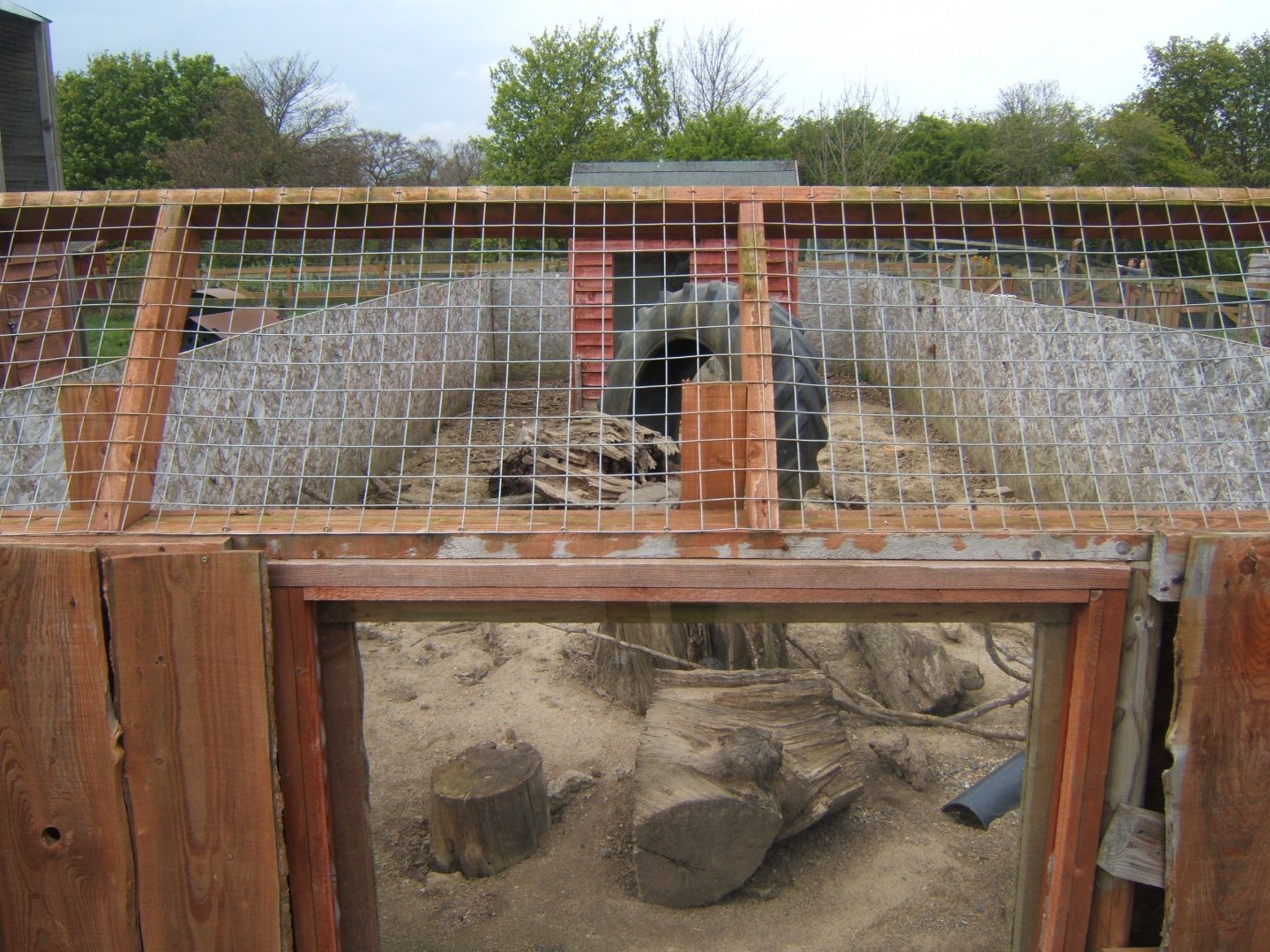 View of old Meerkat enclosure