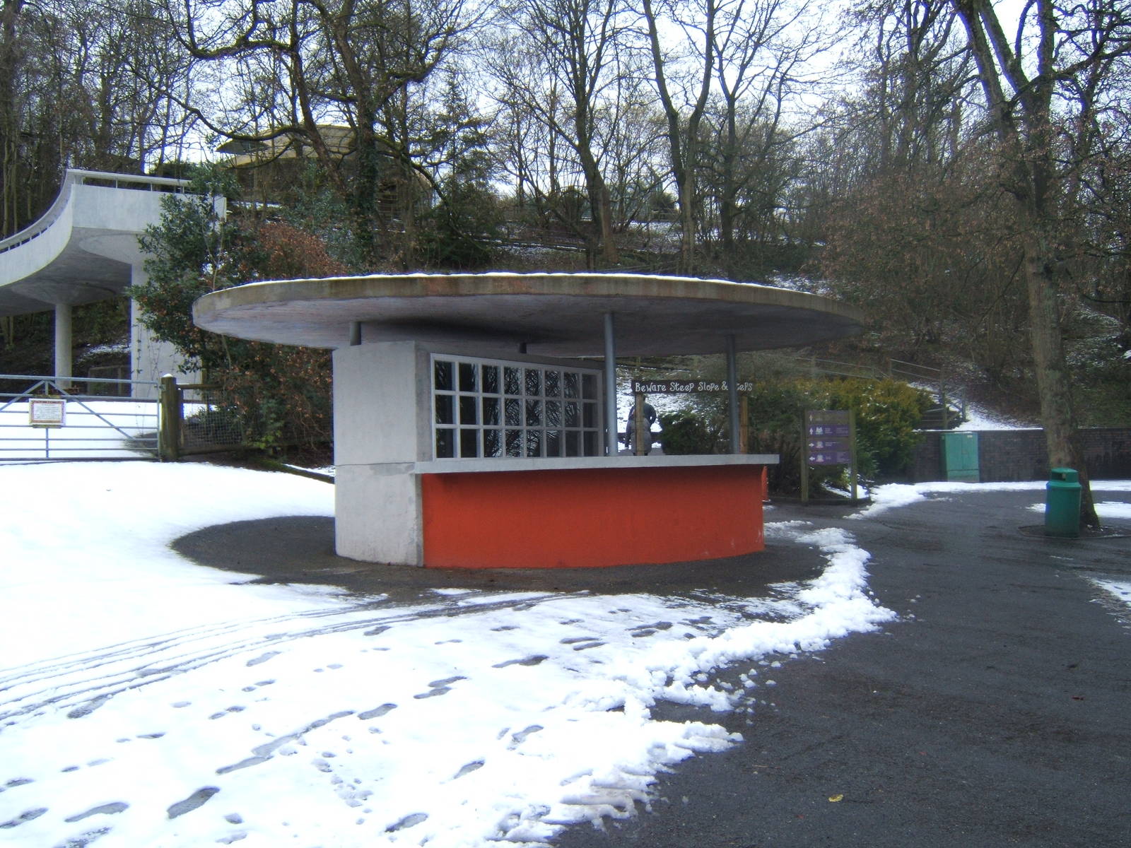 View of old Tecton Kiosk now restored