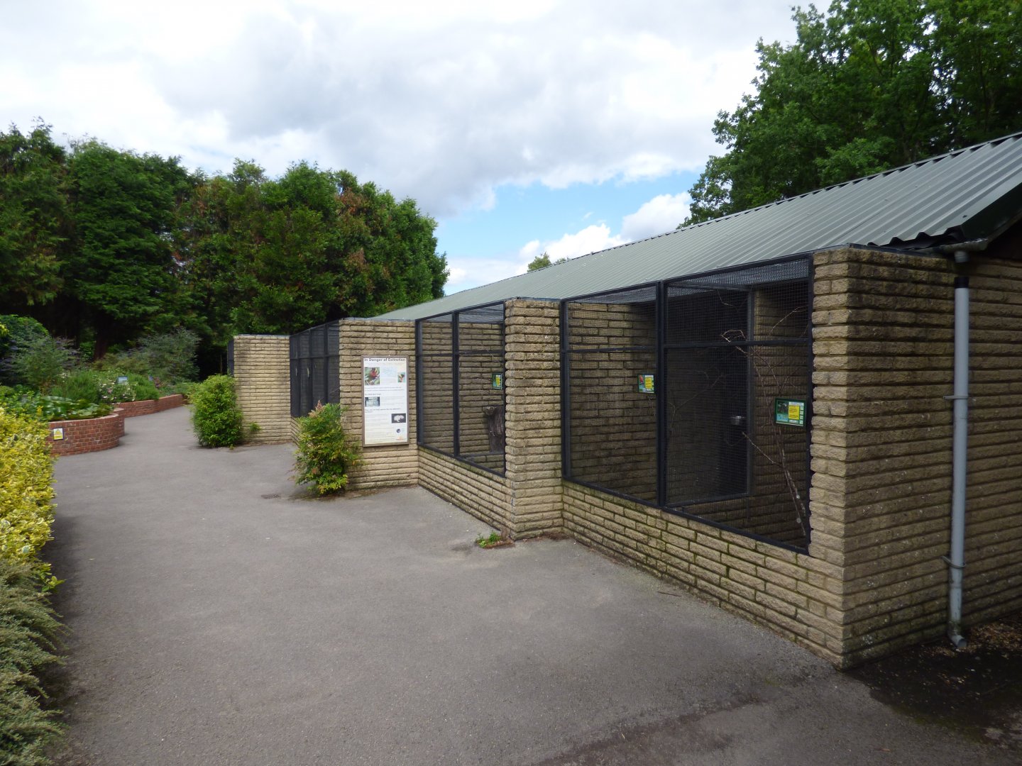 View of Parrot aviaries