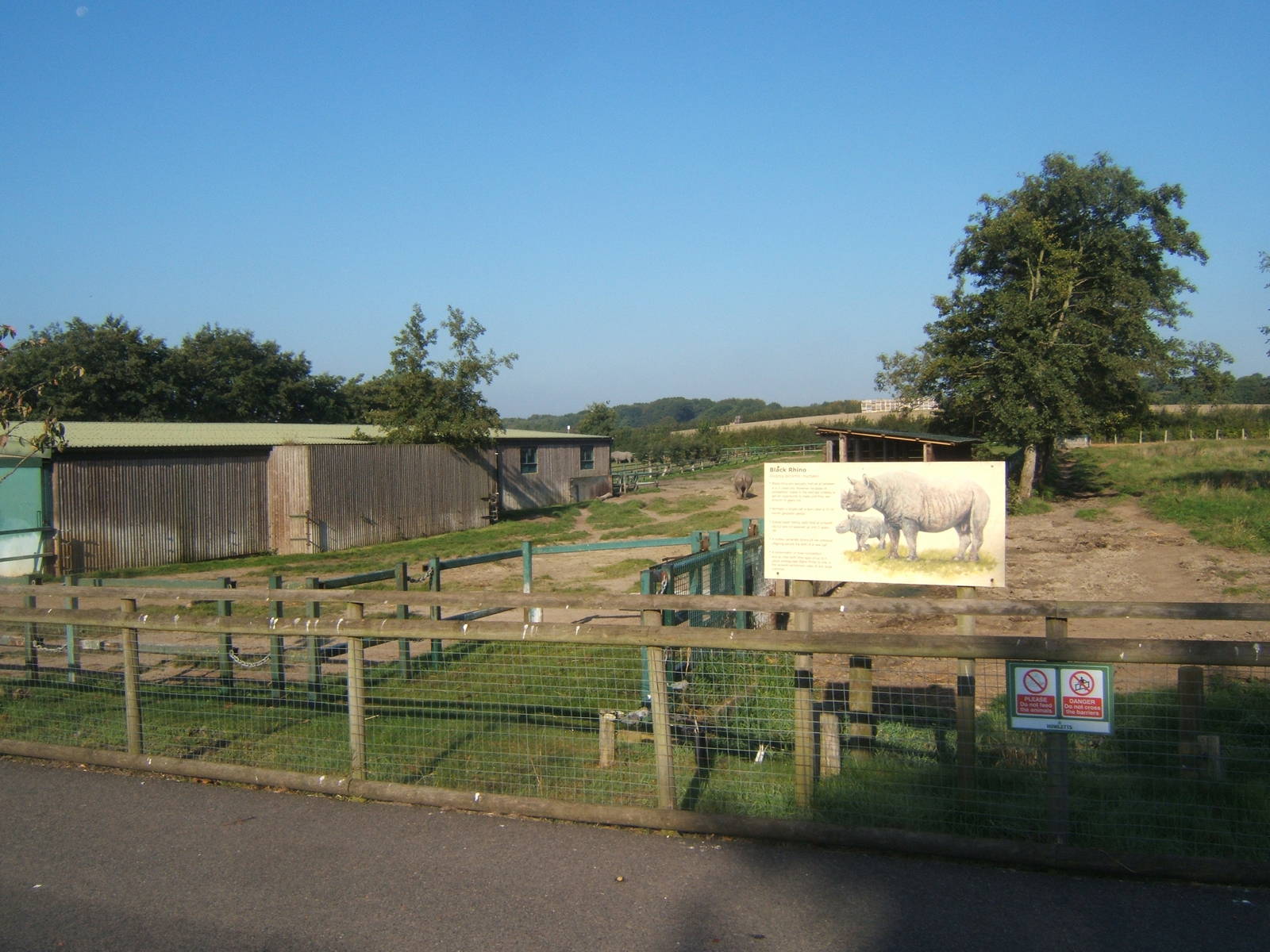 View of part of Black Rhino House and Enclosure