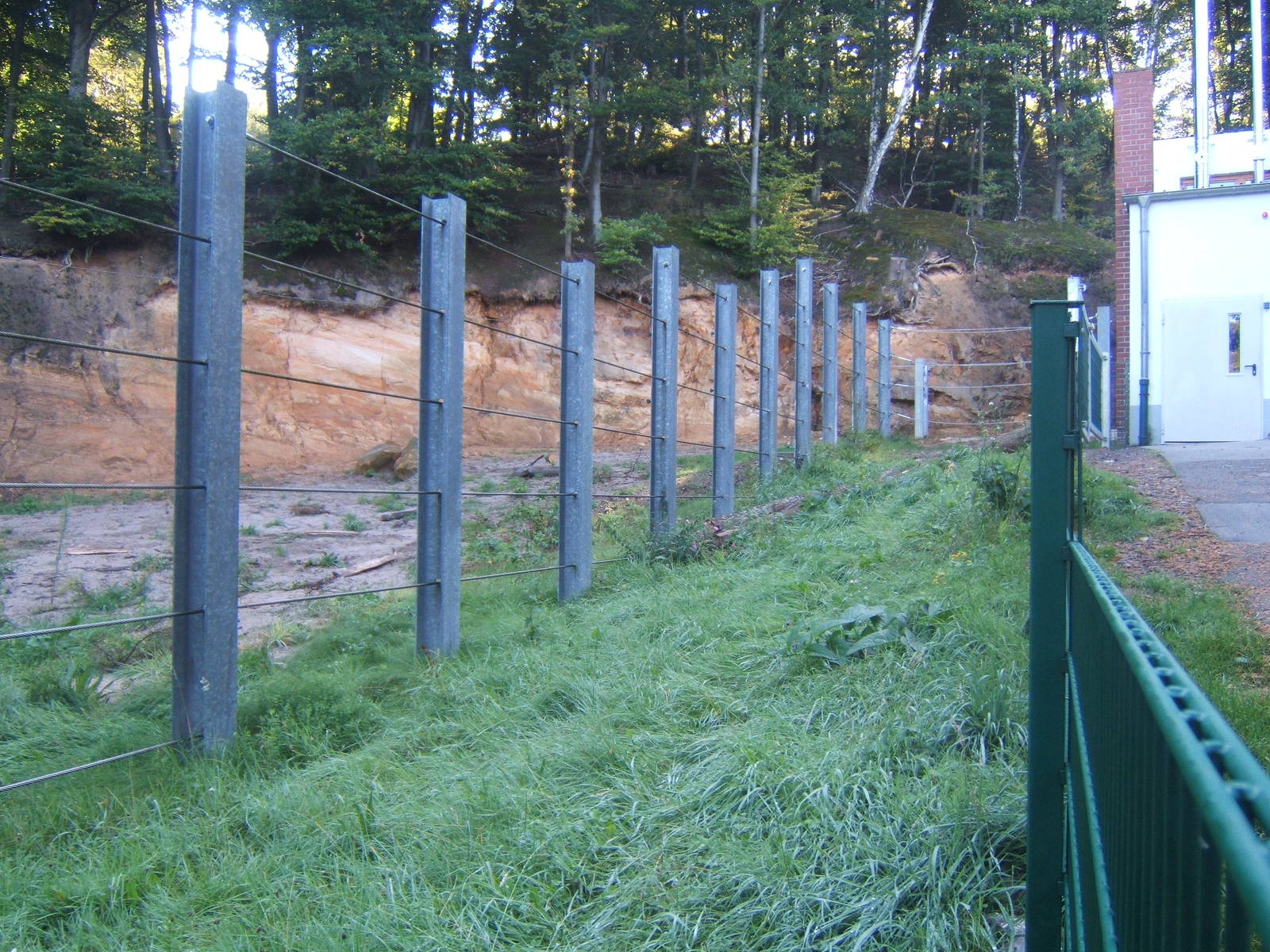 View of part of one of the lephant enclosures